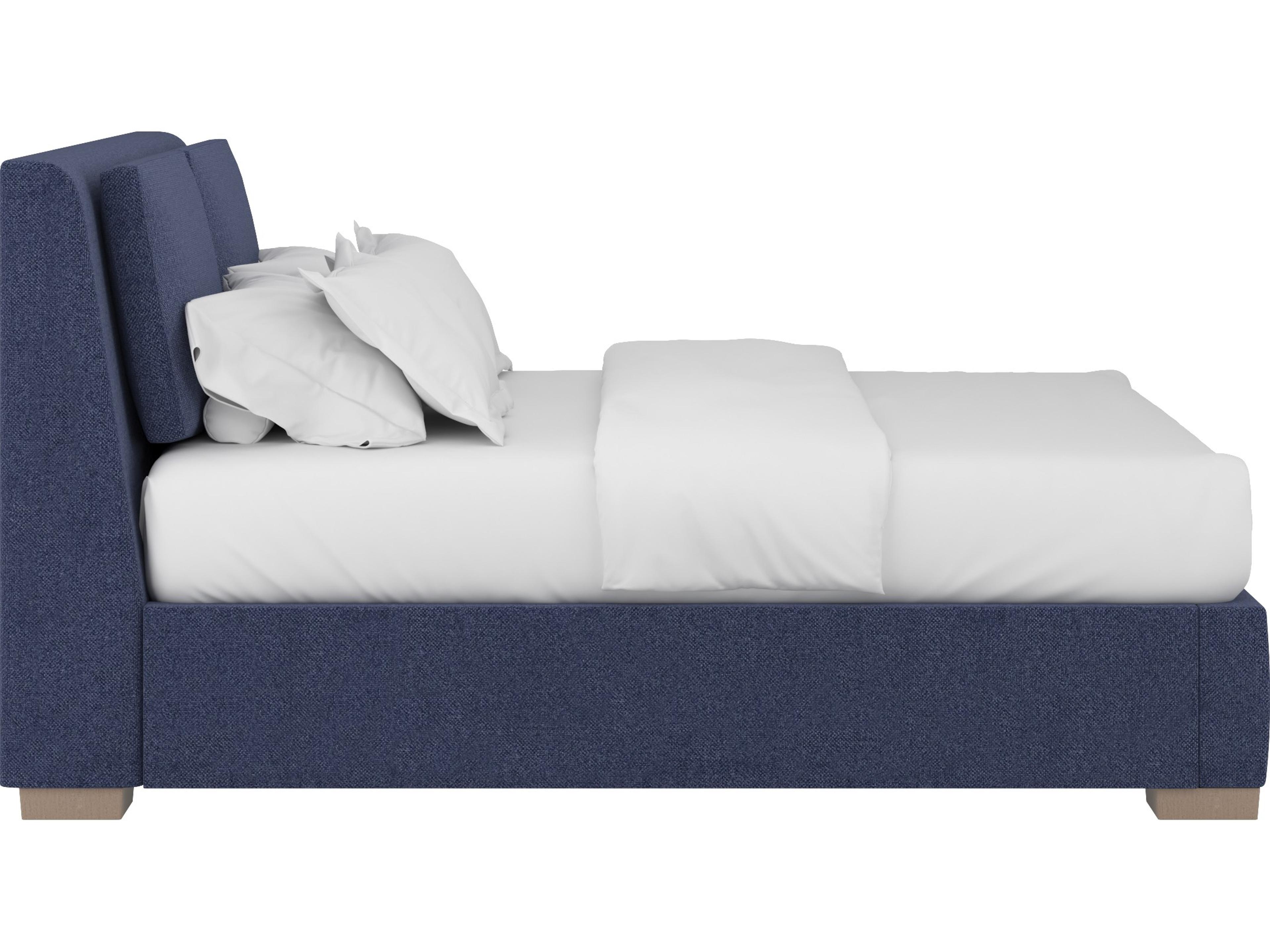 A.R.T. Furniture Upholstered Bed Program Eclipse Blue Queen Panel Bed