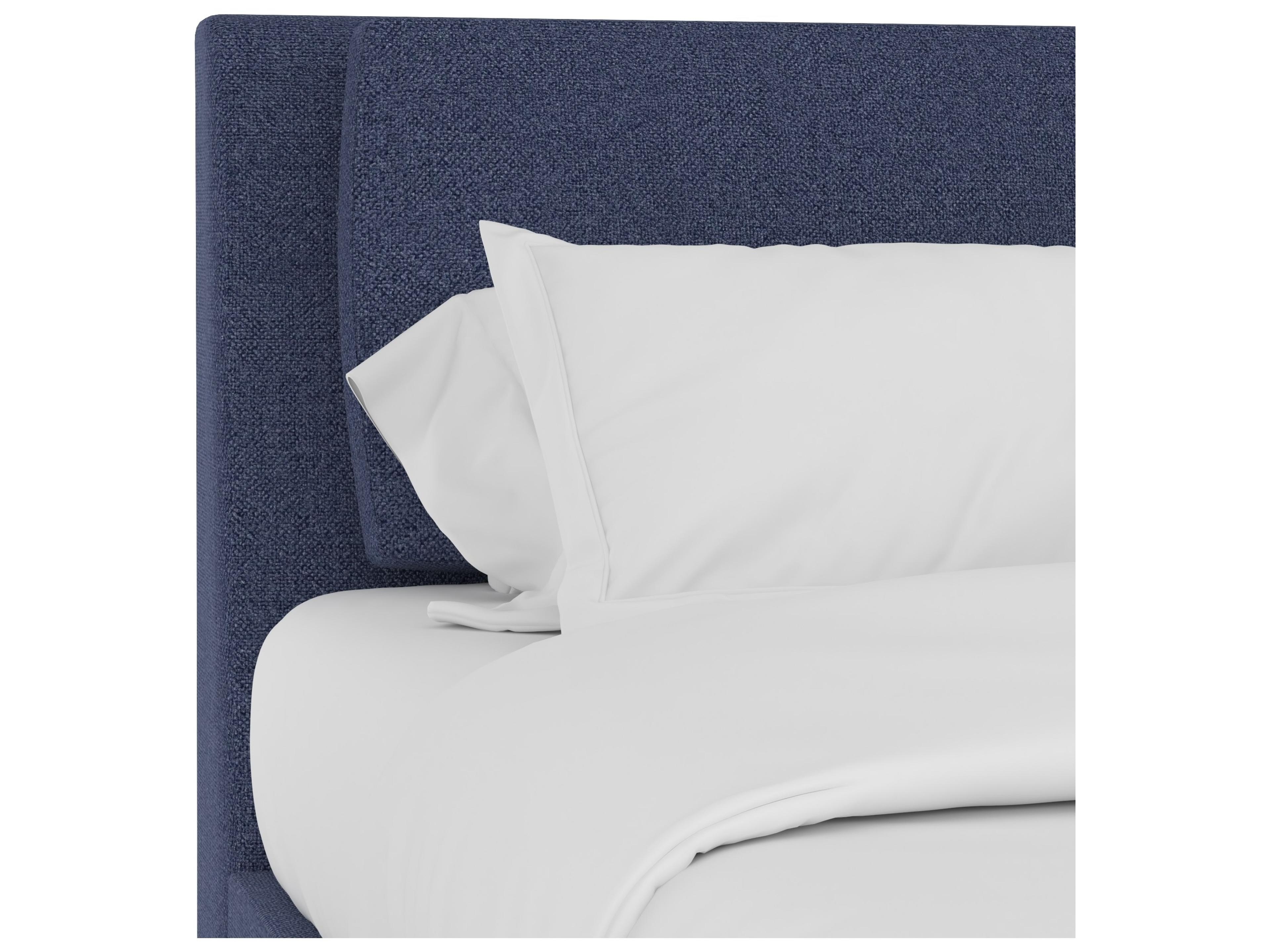 A.R.T. Furniture Upholstered Bed Program Eclipse Blue Queen Panel Bed