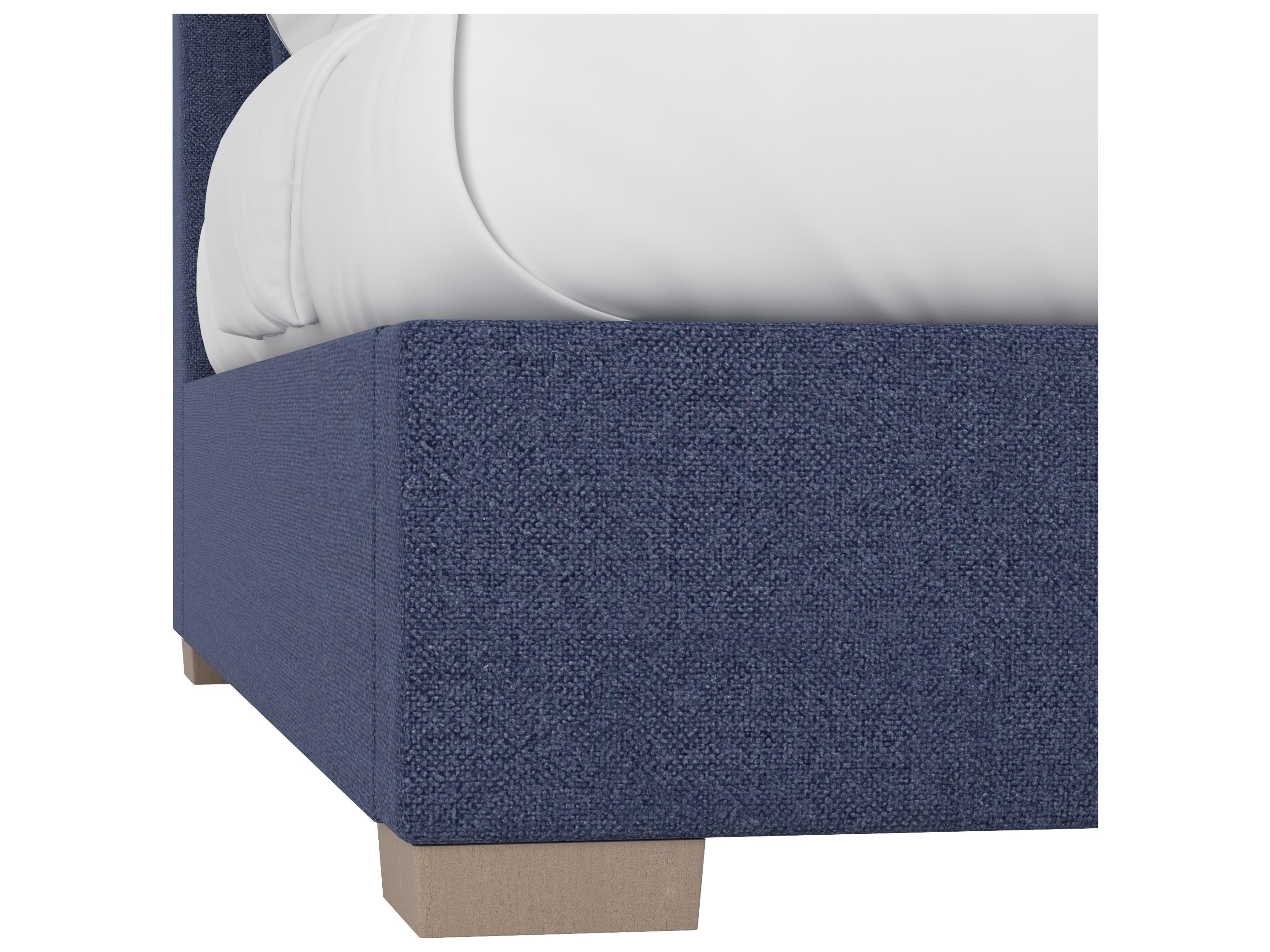 A.R.T. Furniture Upholstered Bed Program Eclipse Blue King Panel Bed