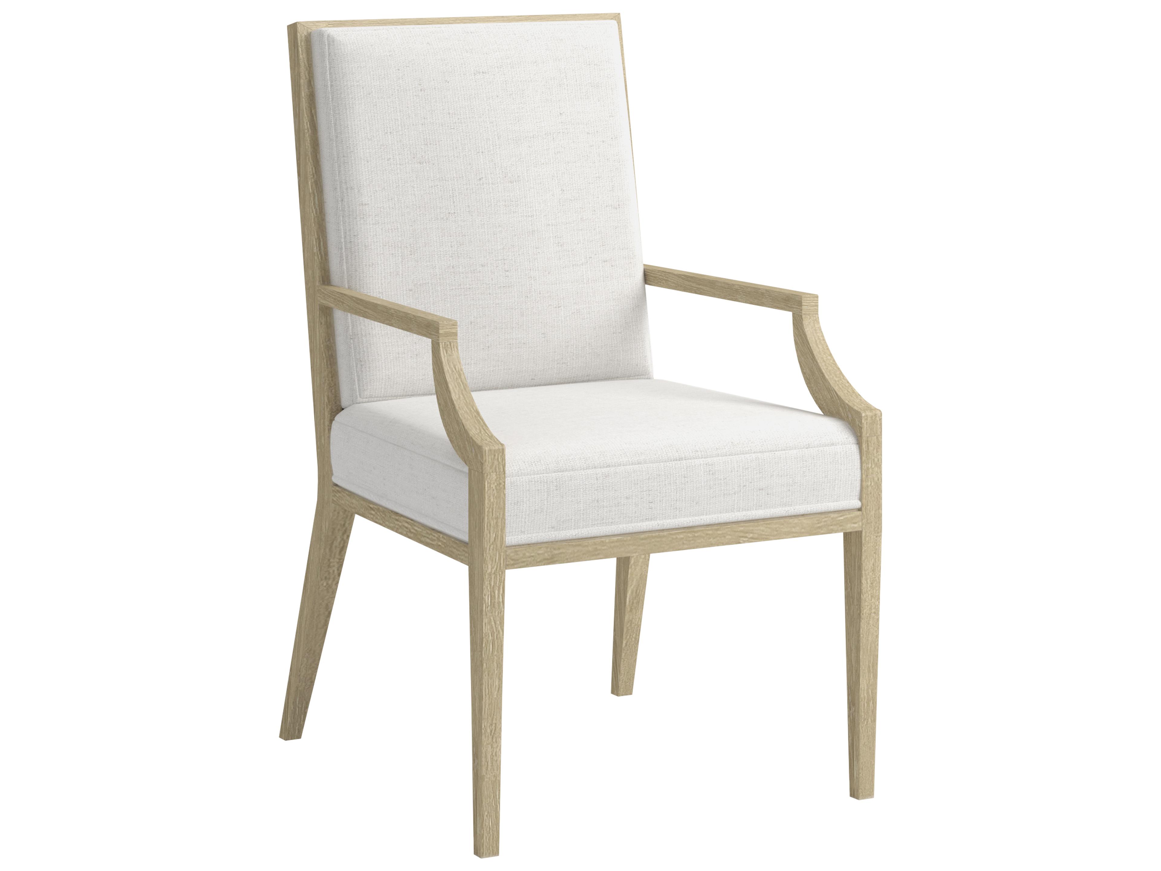 Eave Sundrenched Oak Wood Natural Upholstered Arm Dining Chair