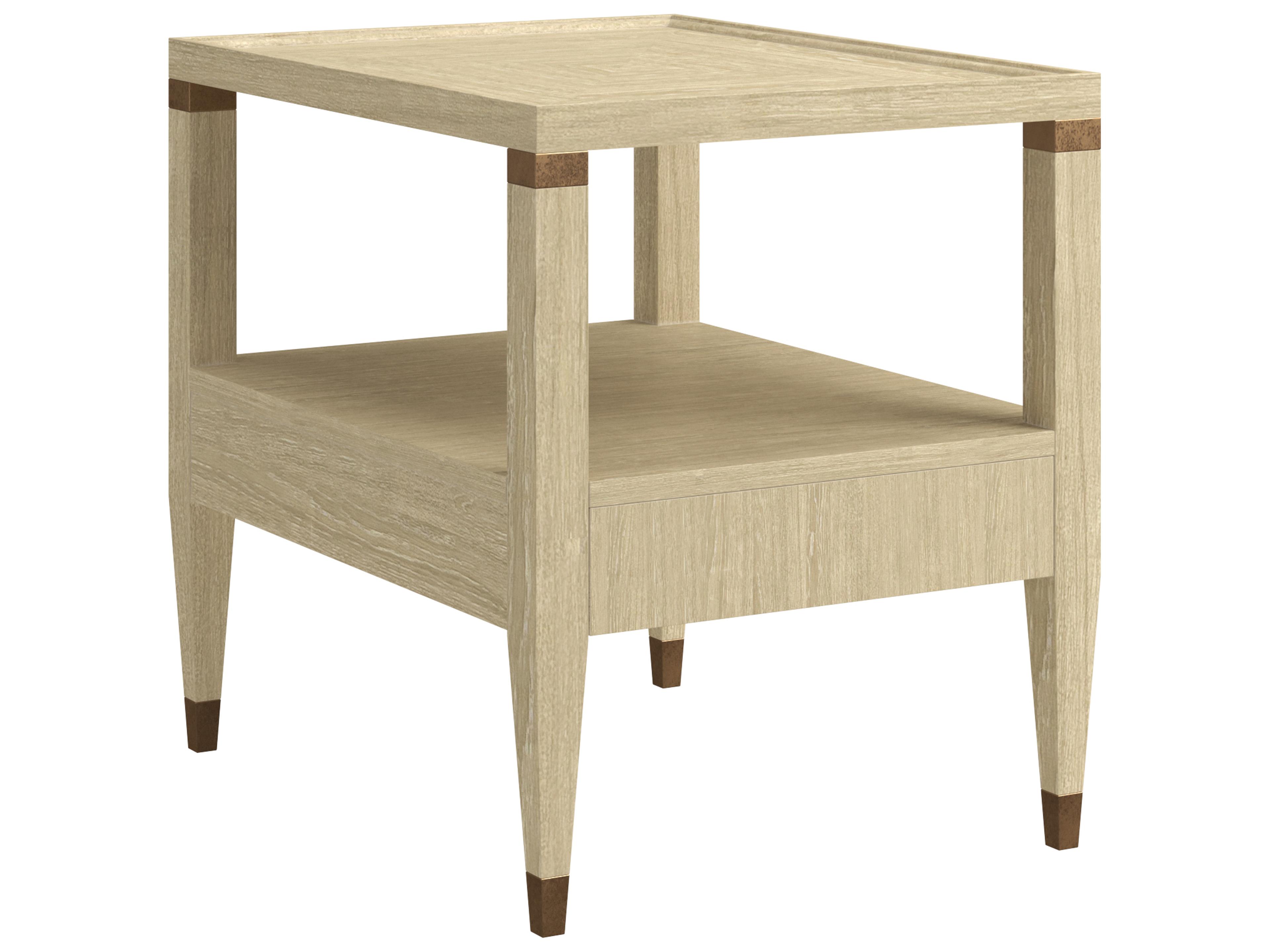 Eave Sundrenched Rectangular Wood Natural Oak End Table