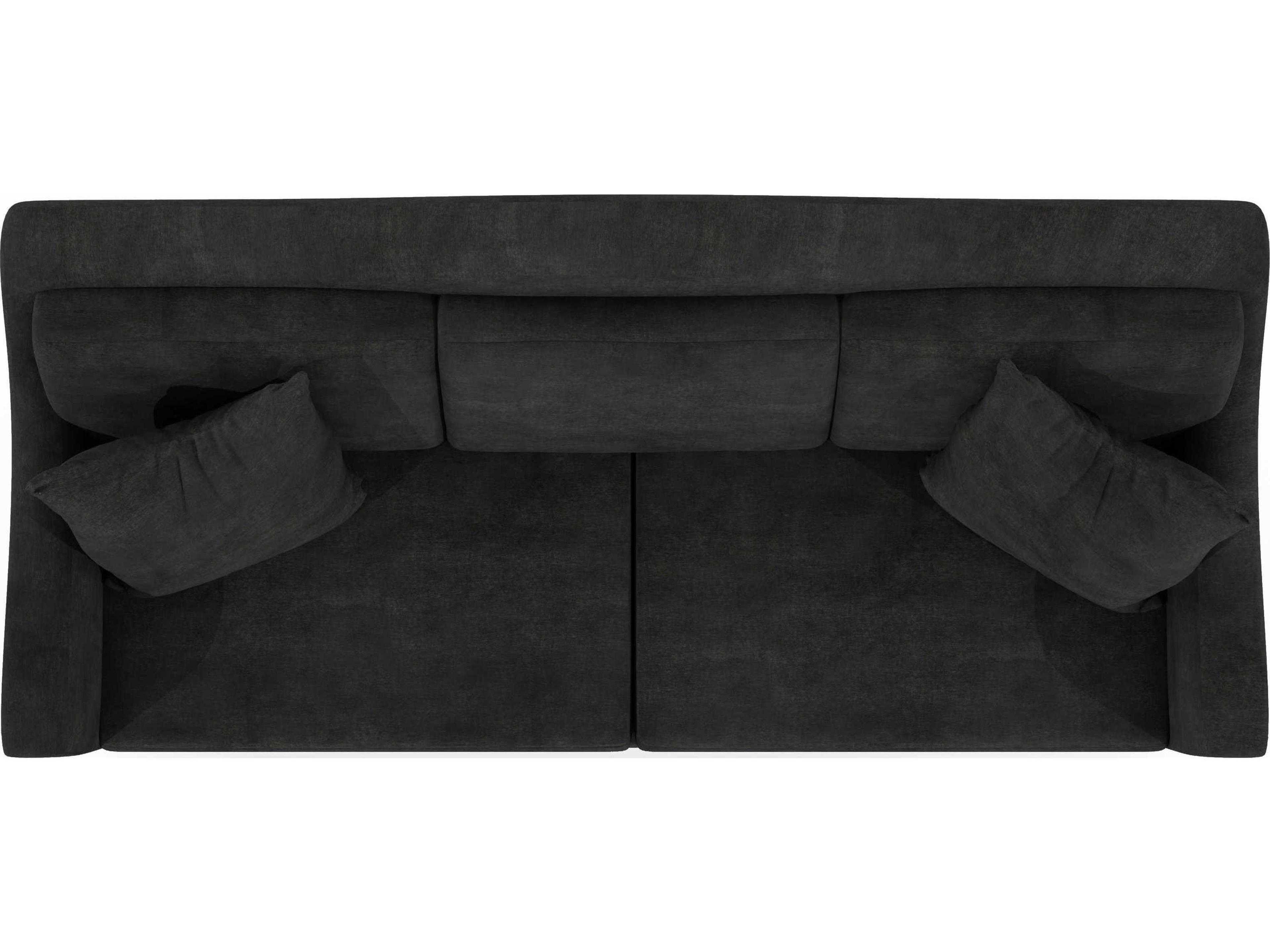A.R.T. Furniture Magritte Napa Mahogany Black Upholstered Sofa