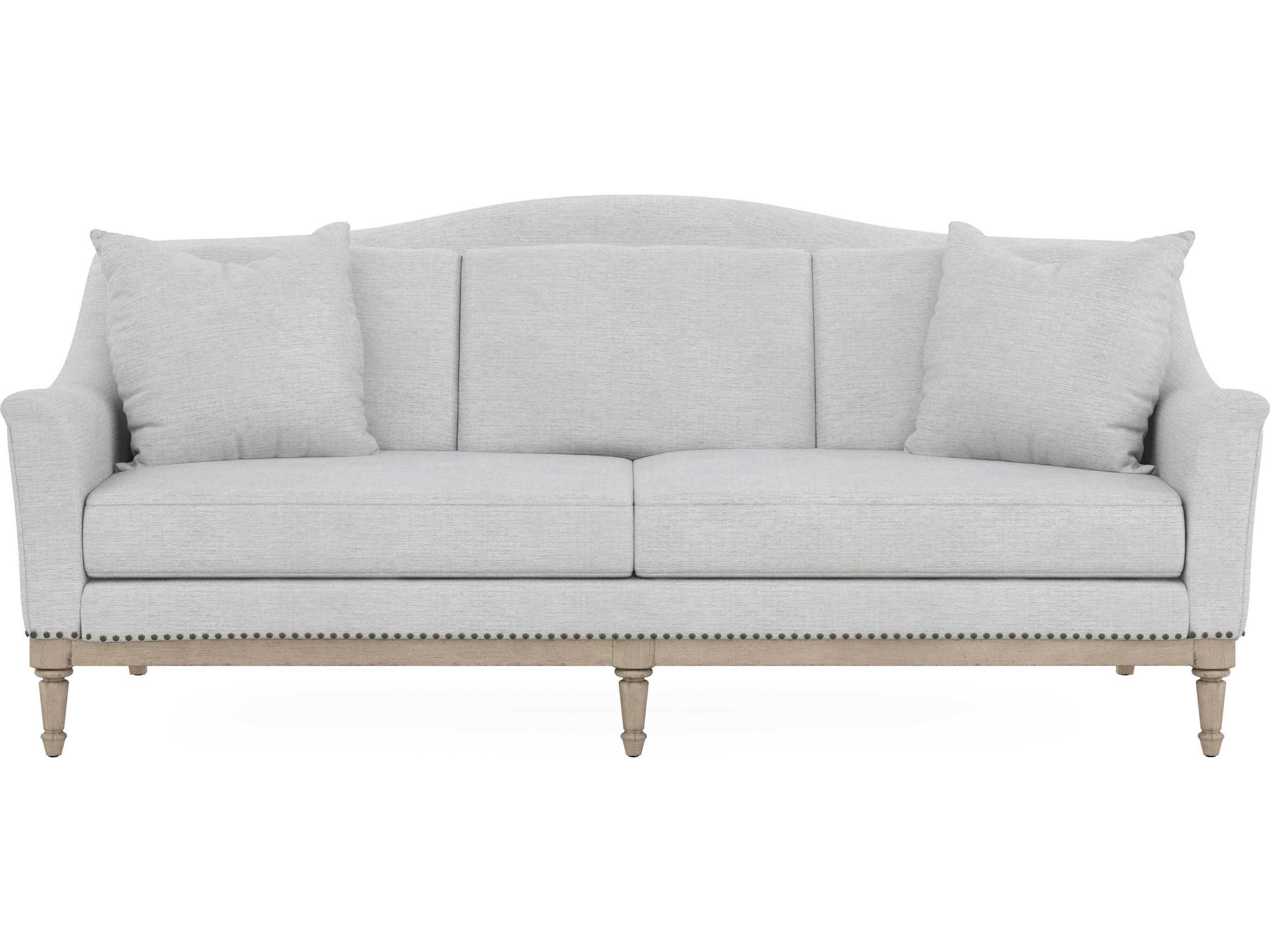 A.R.T. Furniture Magritte Washed Maple White Upholstered Sofa