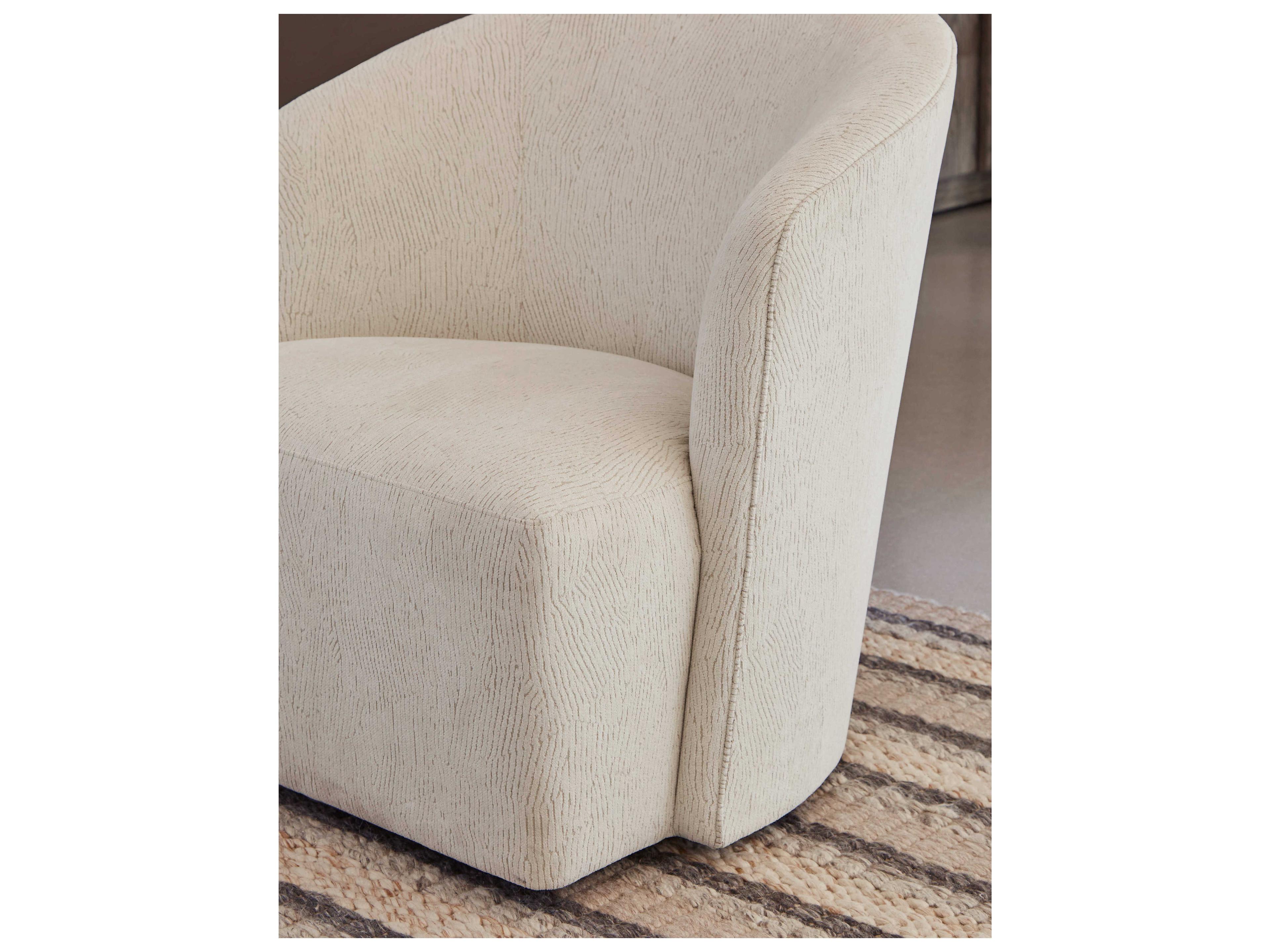 A.R.T. Furniture Bastion Swivel Beige Fabric Accent Chair