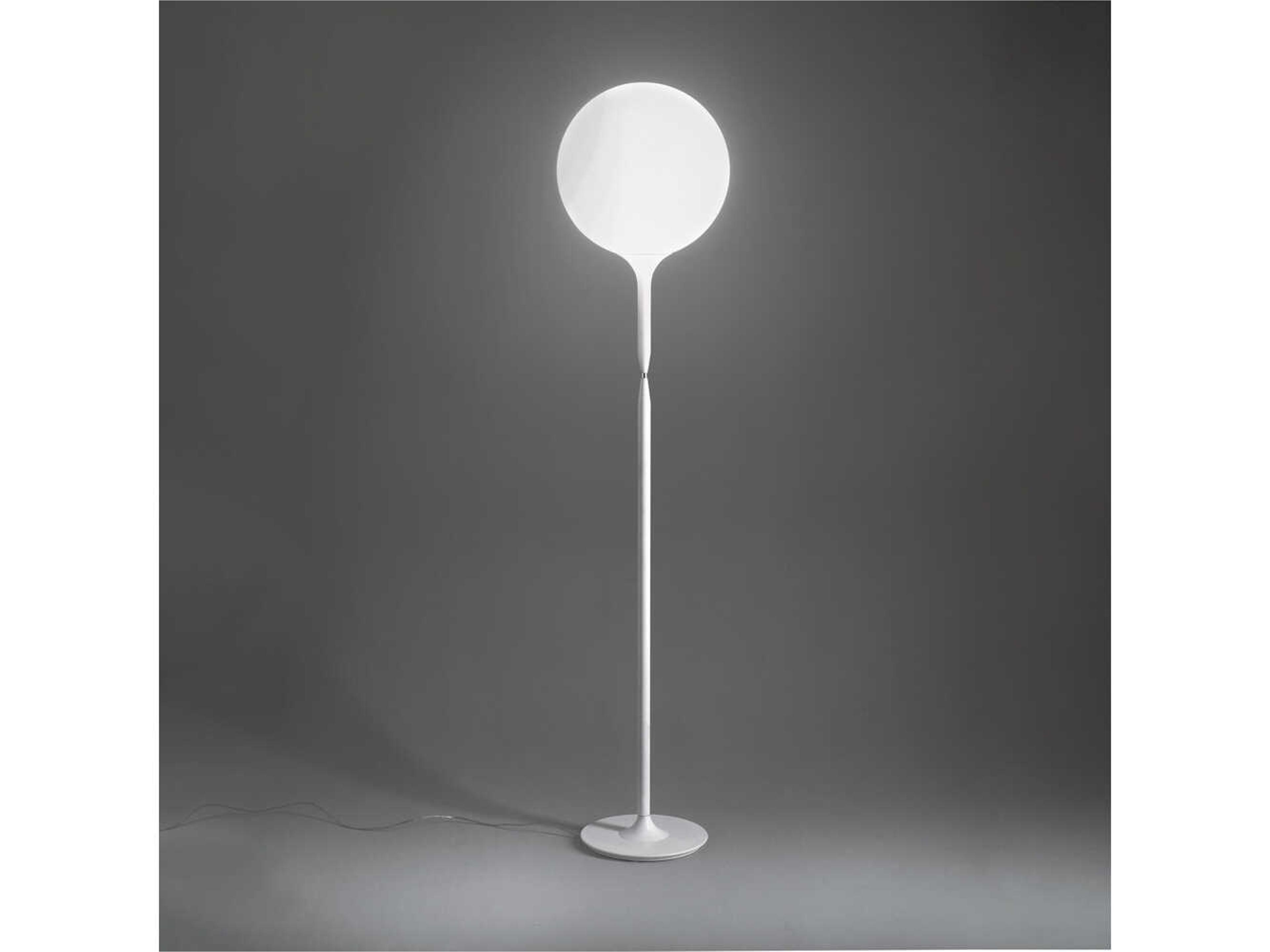 Castore Floor Lamp 42 A Modern Spherical Diffuser Light