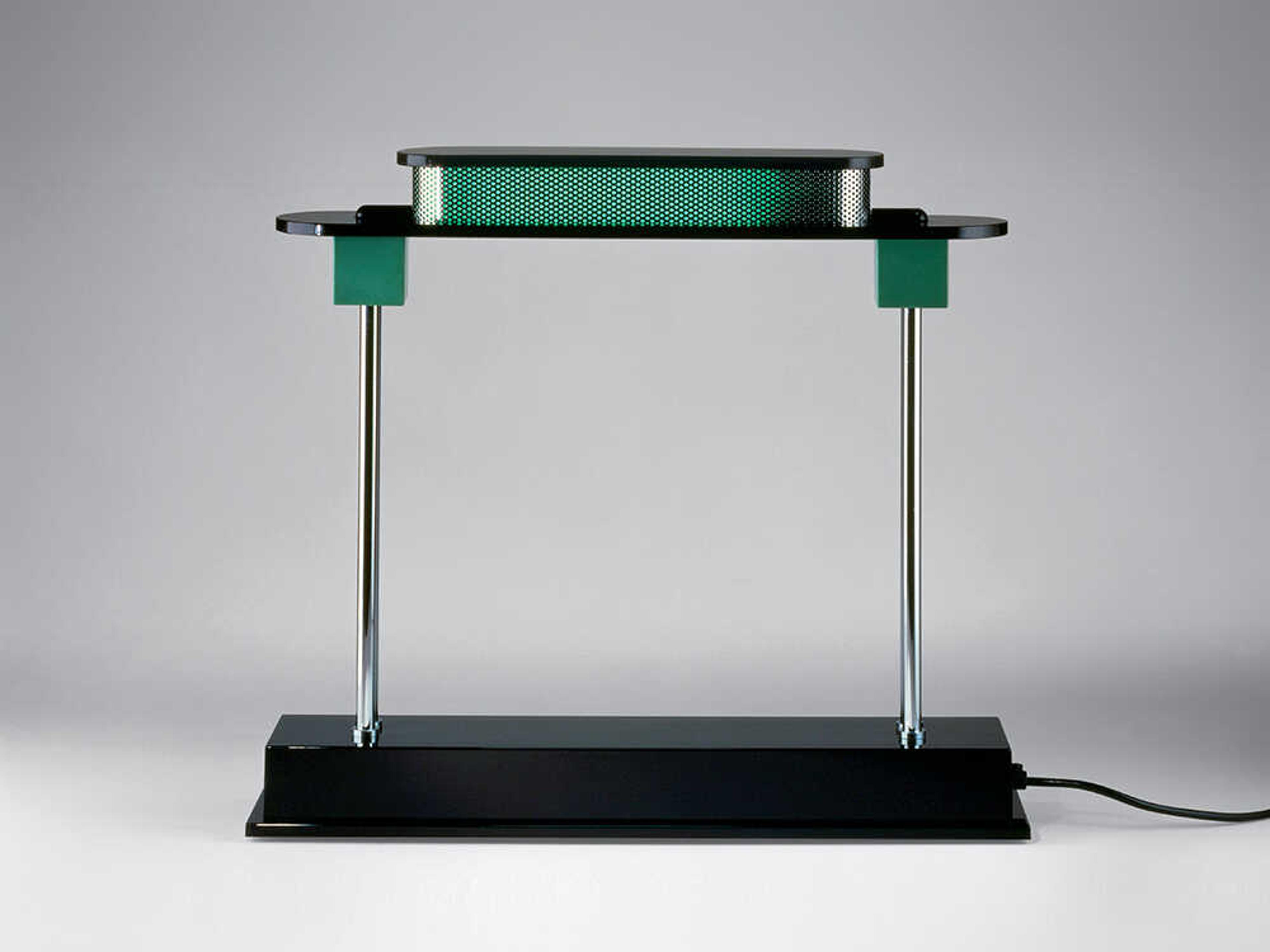 Artemide Pausania Black Green Desk Lamp