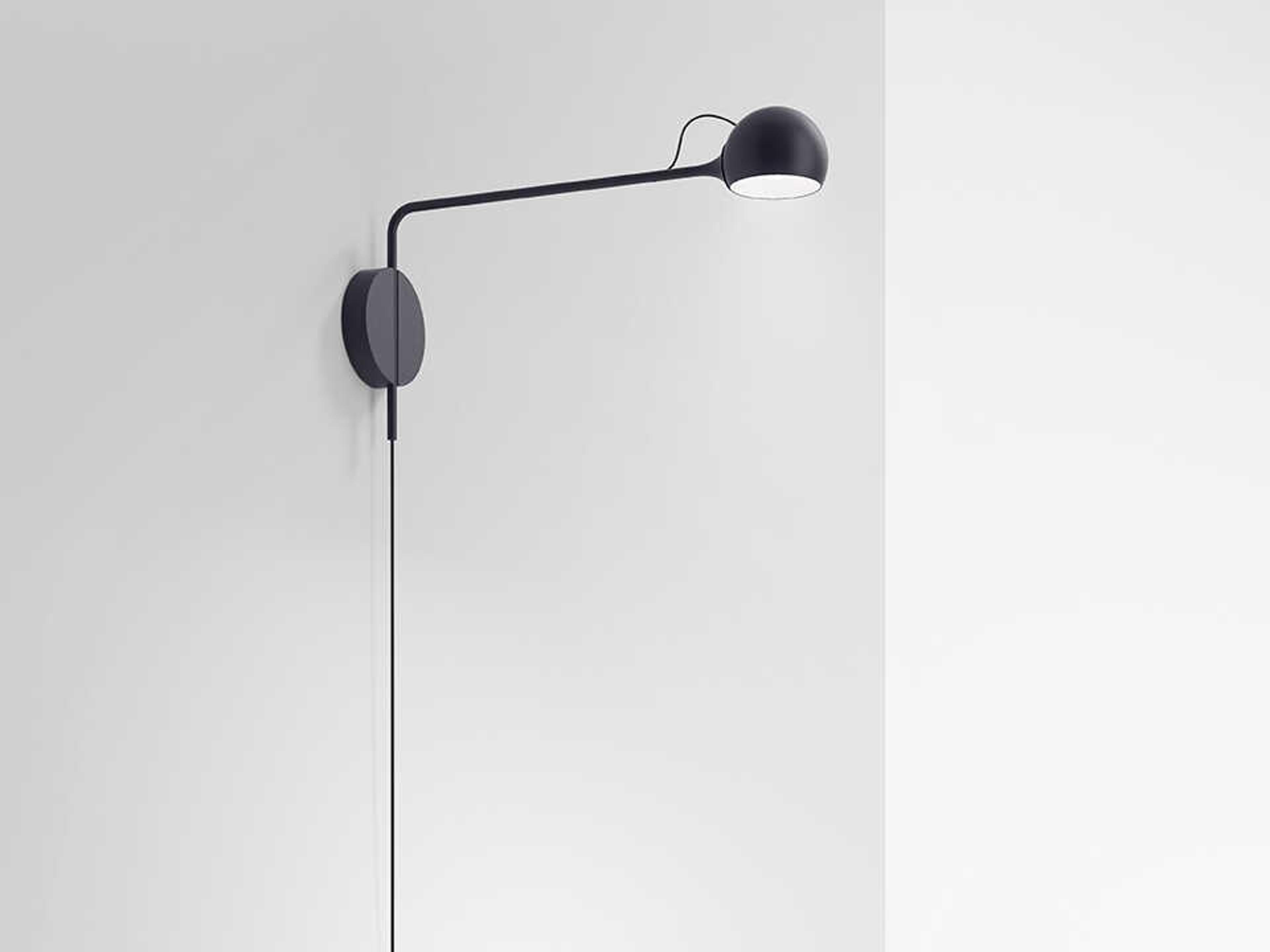 Artemide Ixa Anthracite Grey Swing Wall Sconce