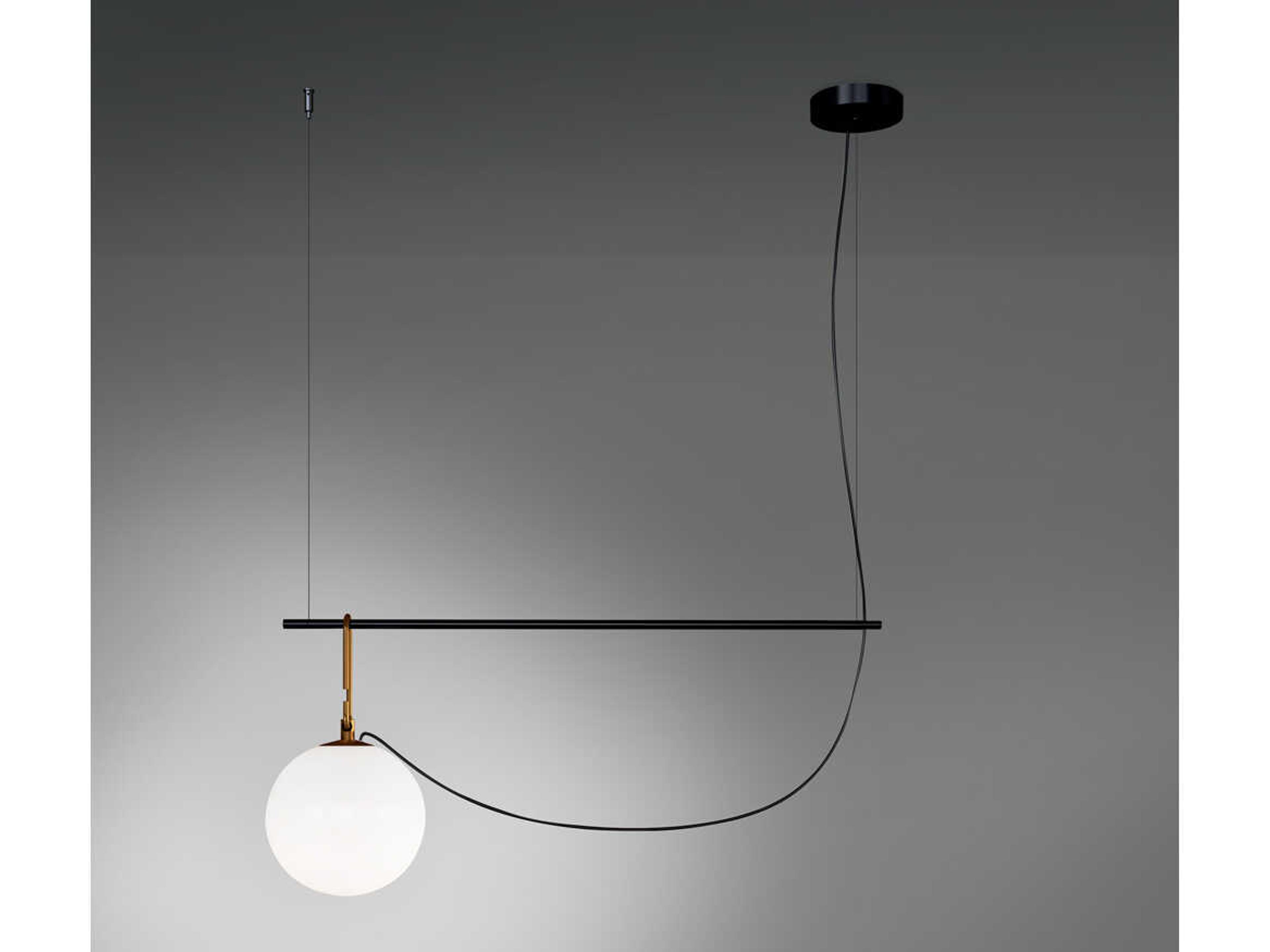 nh Linear Suspension Light in Brushed Brass