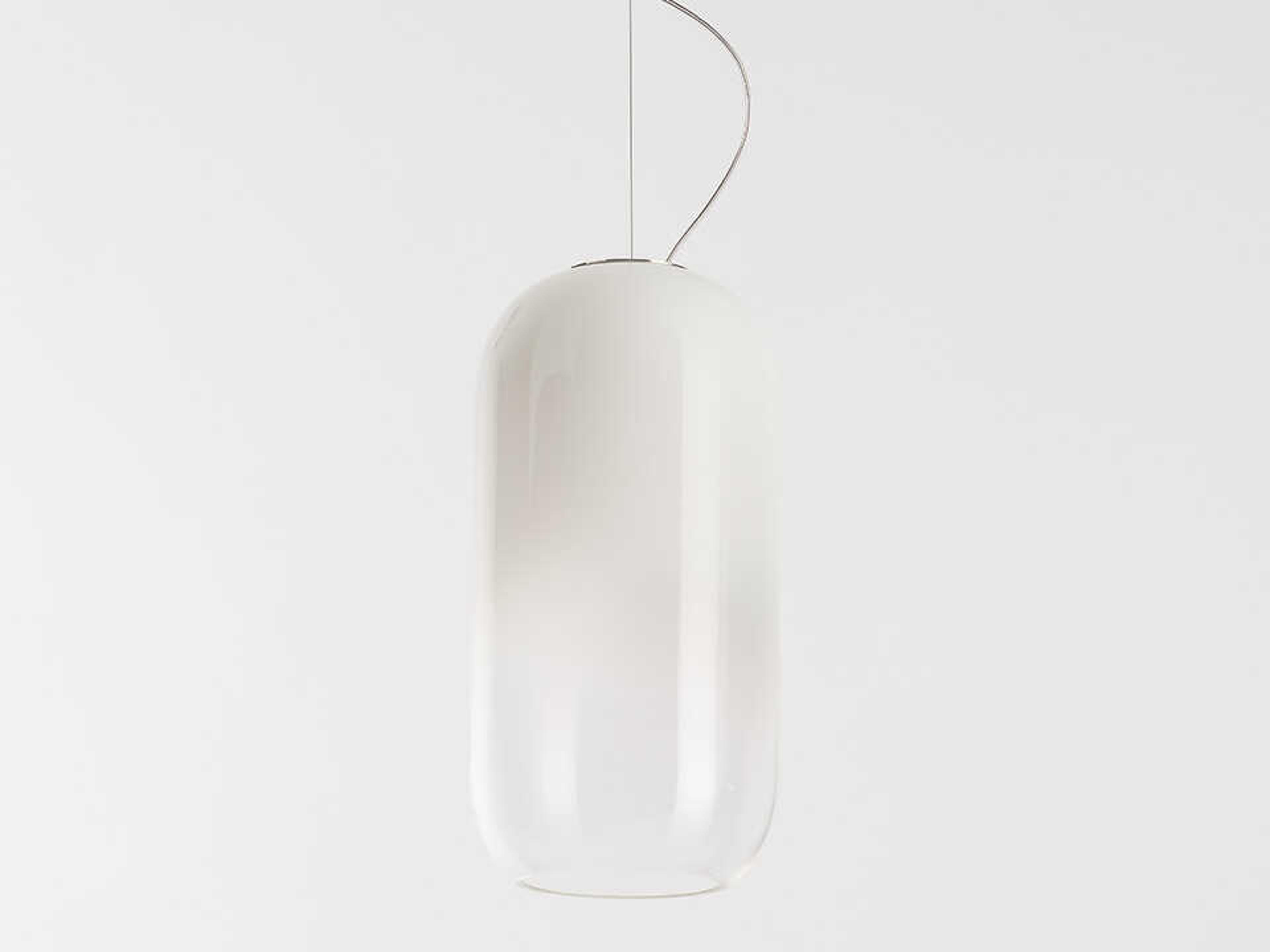 Artemide Gople White Cylinder Mini Pendant