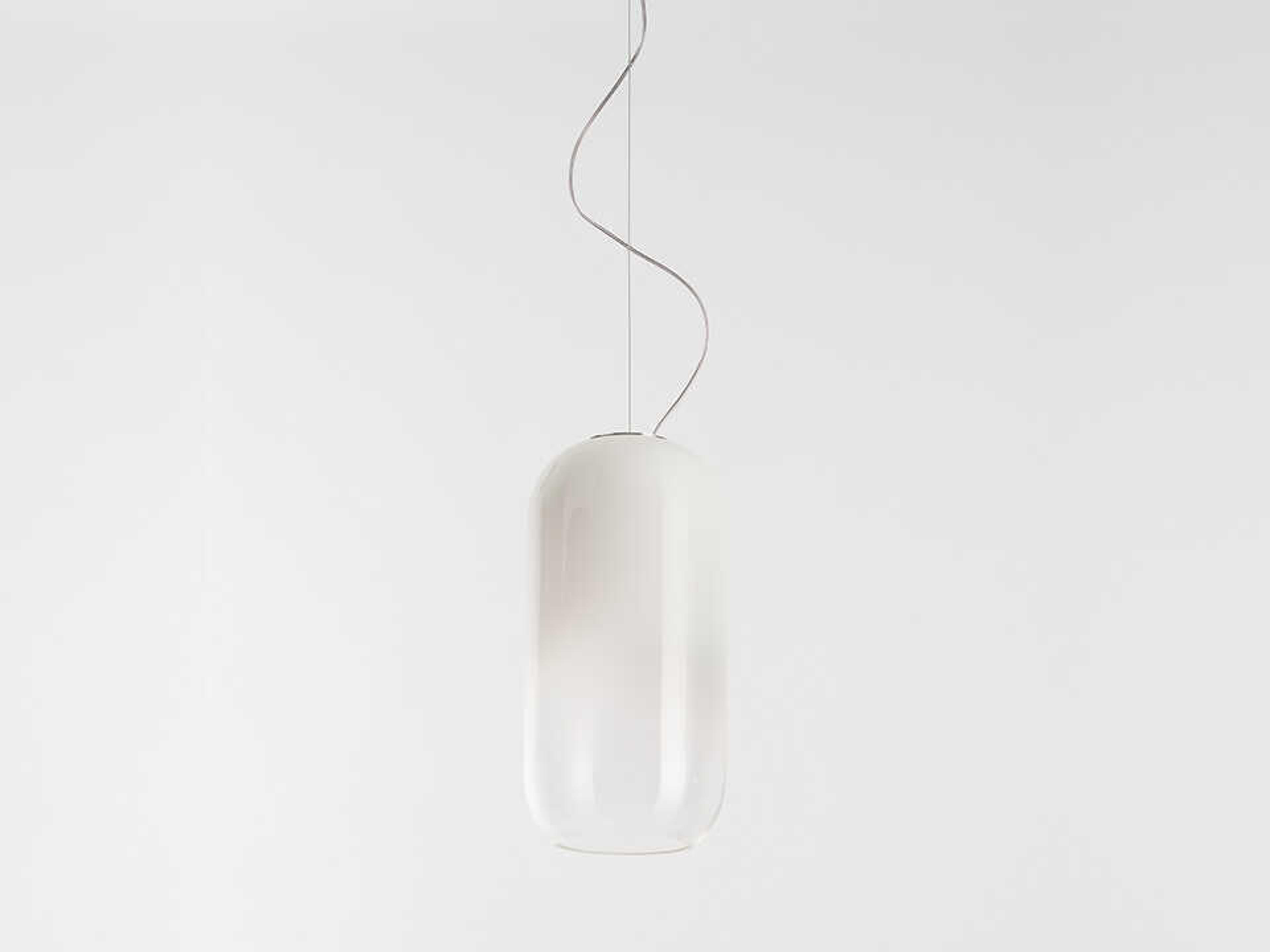 Artemide Gople Mini White Cylinder Mini Pendant