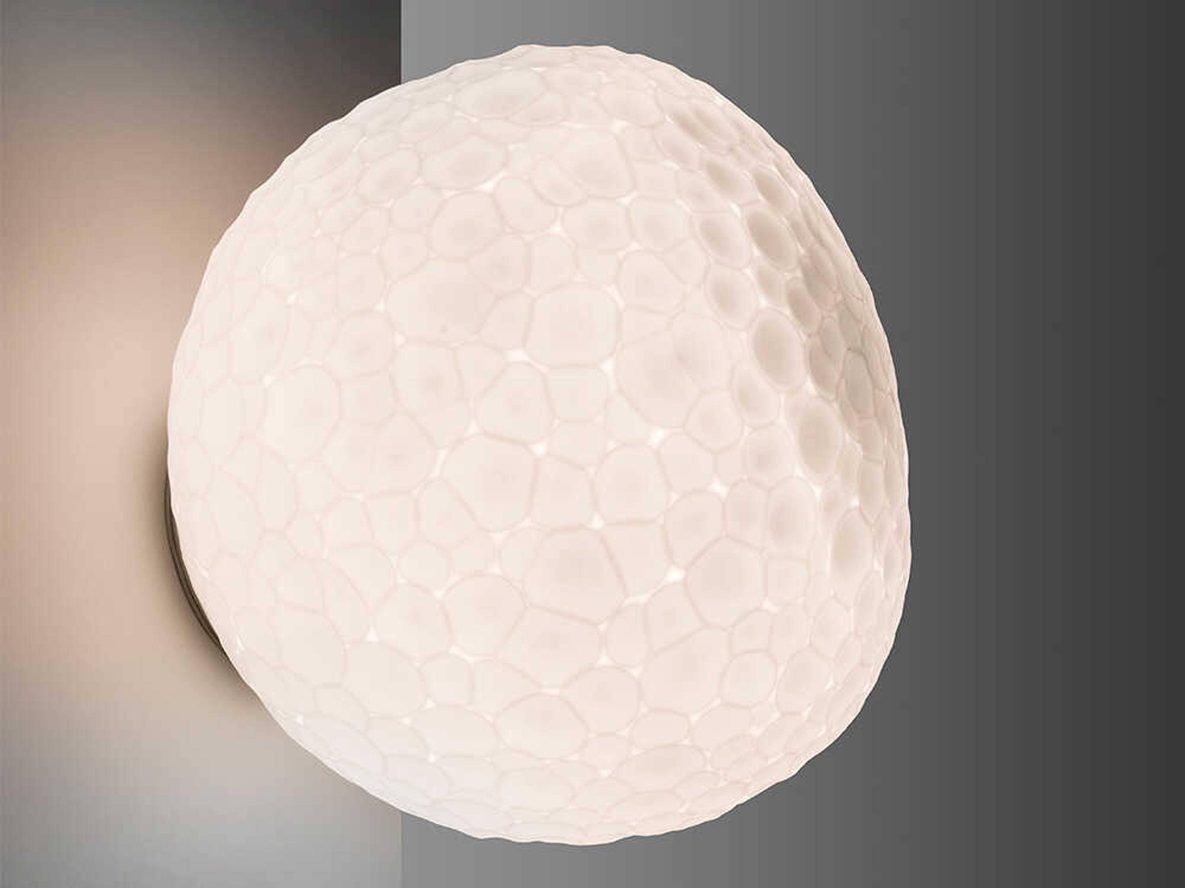 Meteorite 48 Wall Ceiling Light Textured Glass