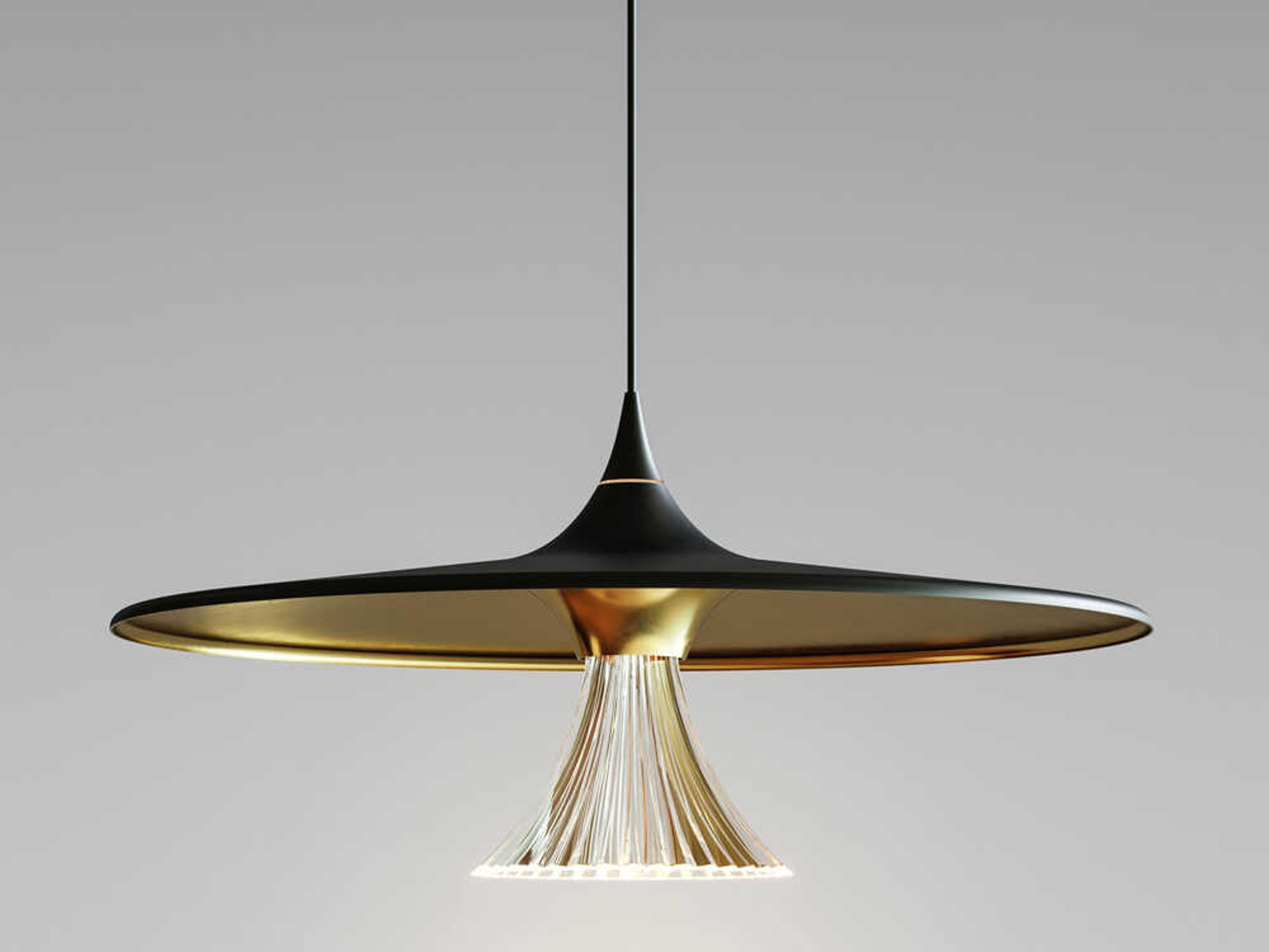 Artemide Ipno Black Gold Geometric Pendant
