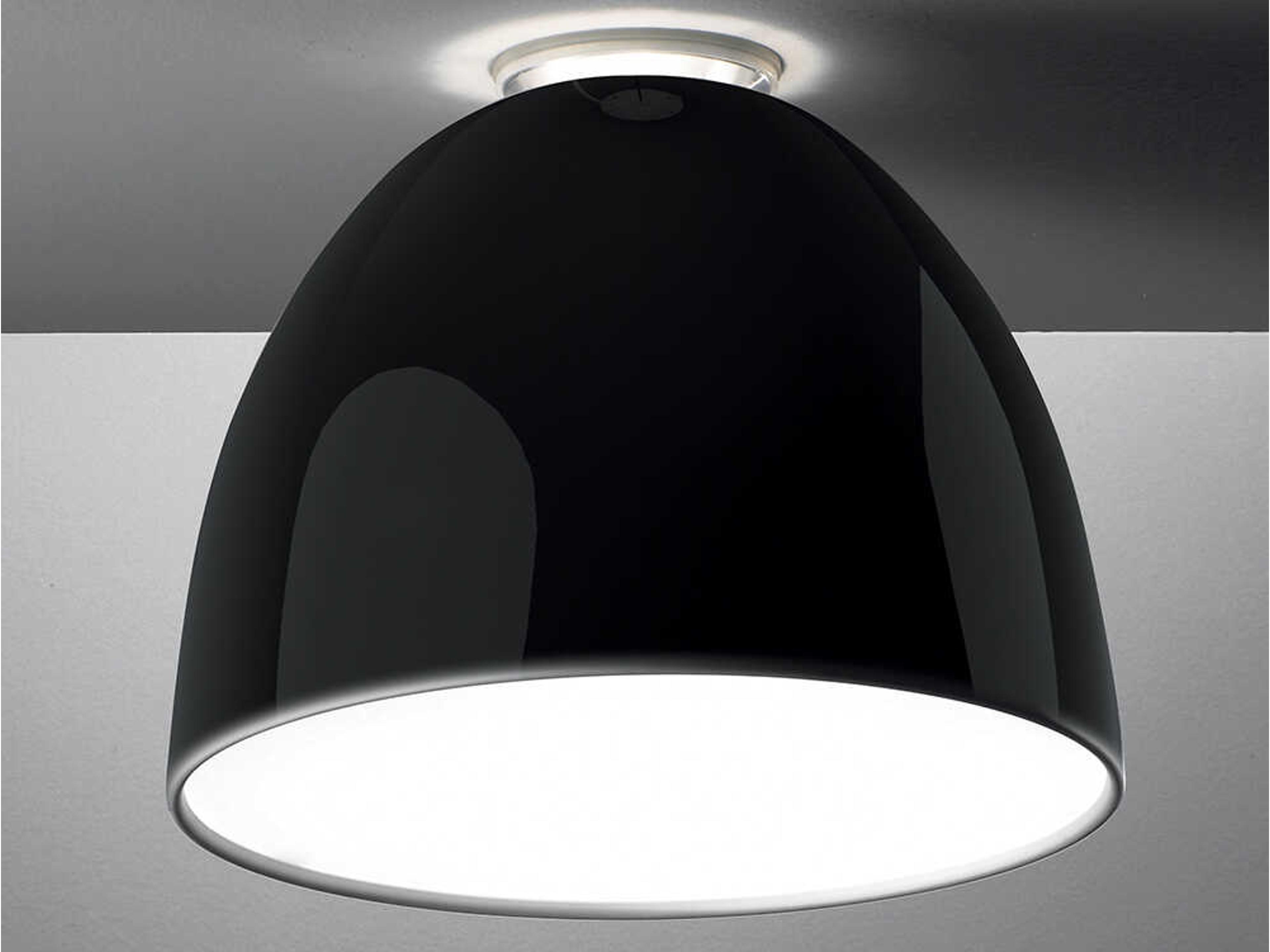 Nur Gloss LED Ceiling Light in Black