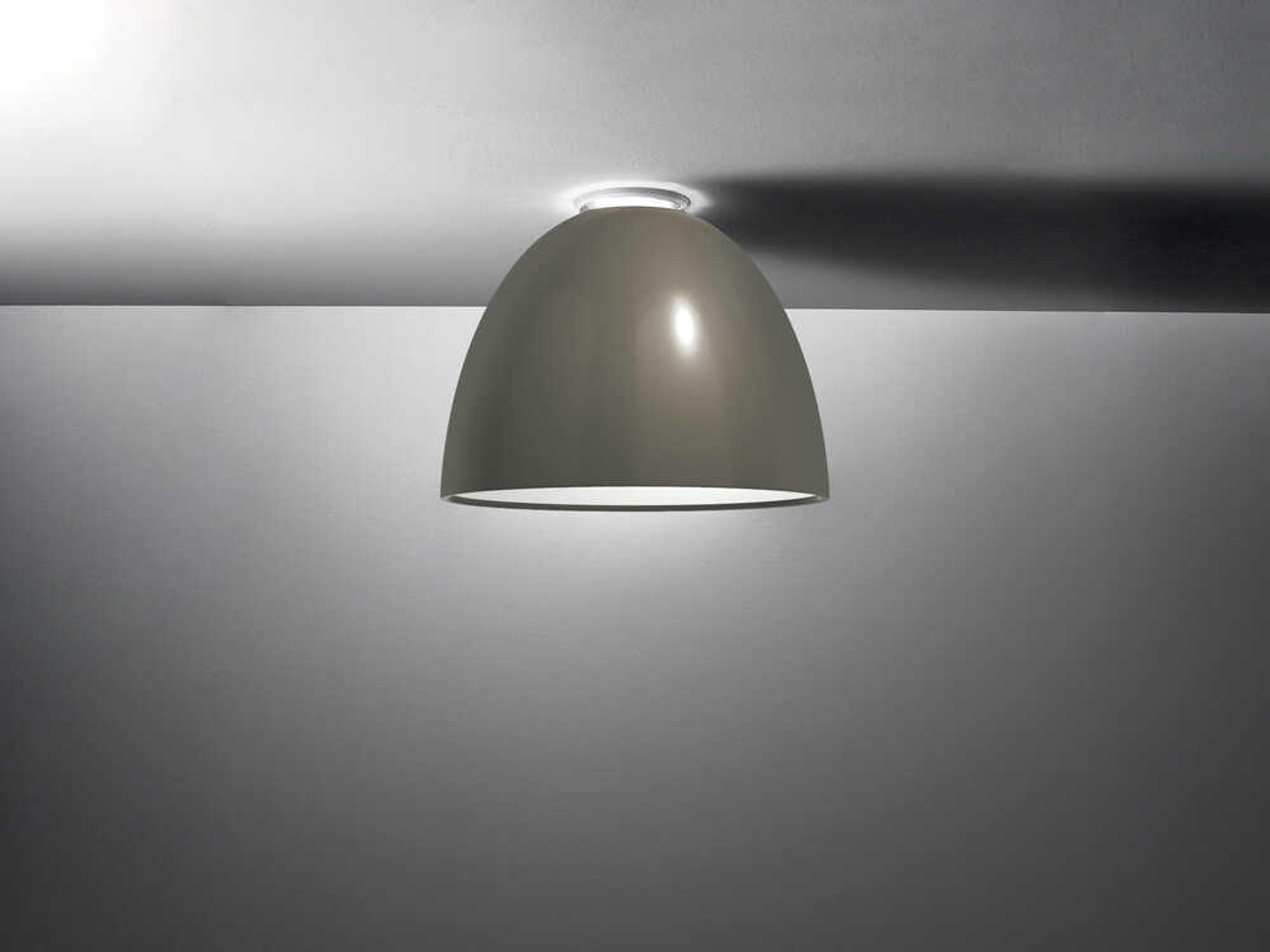 Nur Flush Mount Nur Collection Gloss Grey Dome