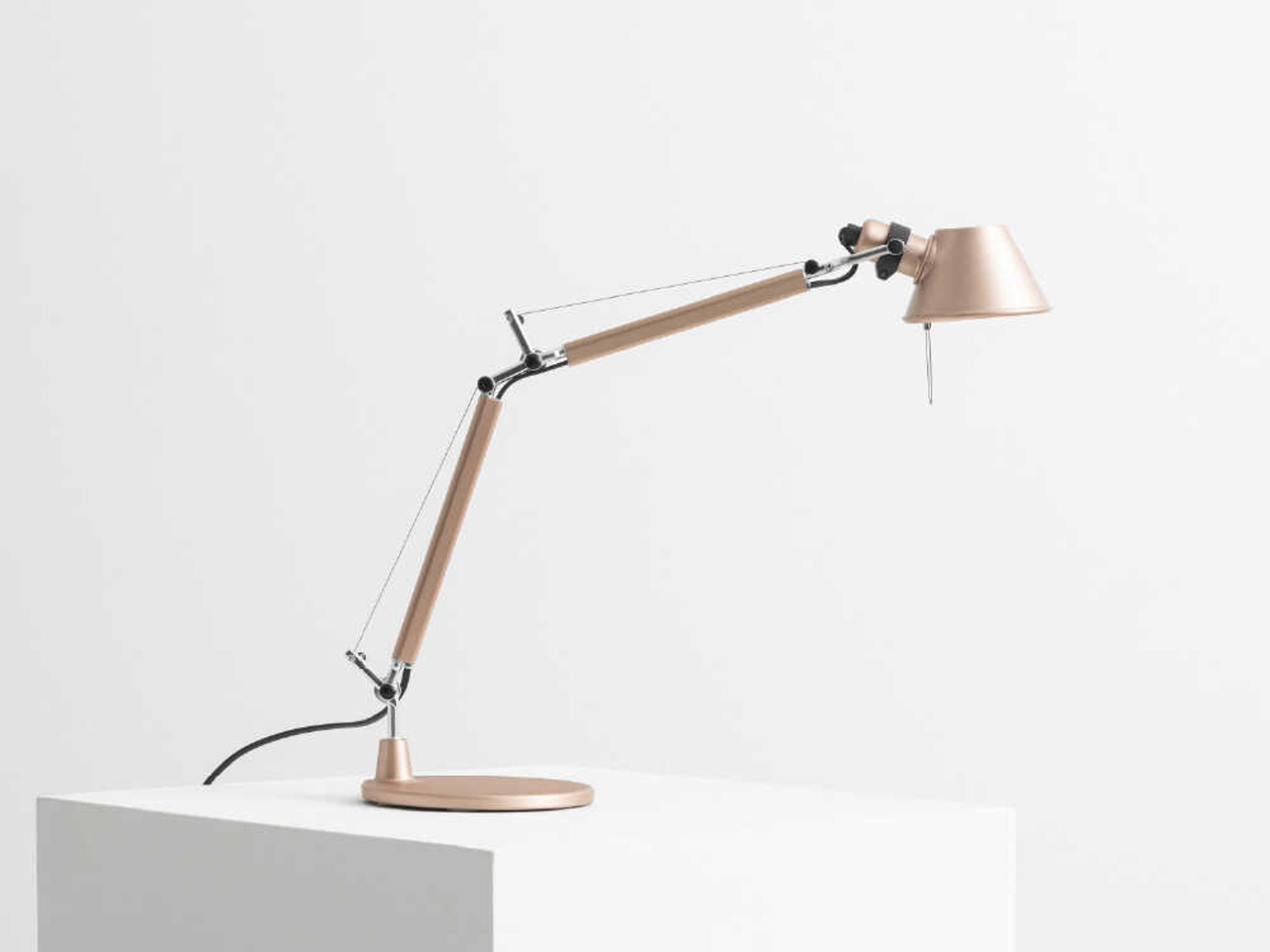 Artemide Tolomeo Micro Brushed Copper Desk Lamp