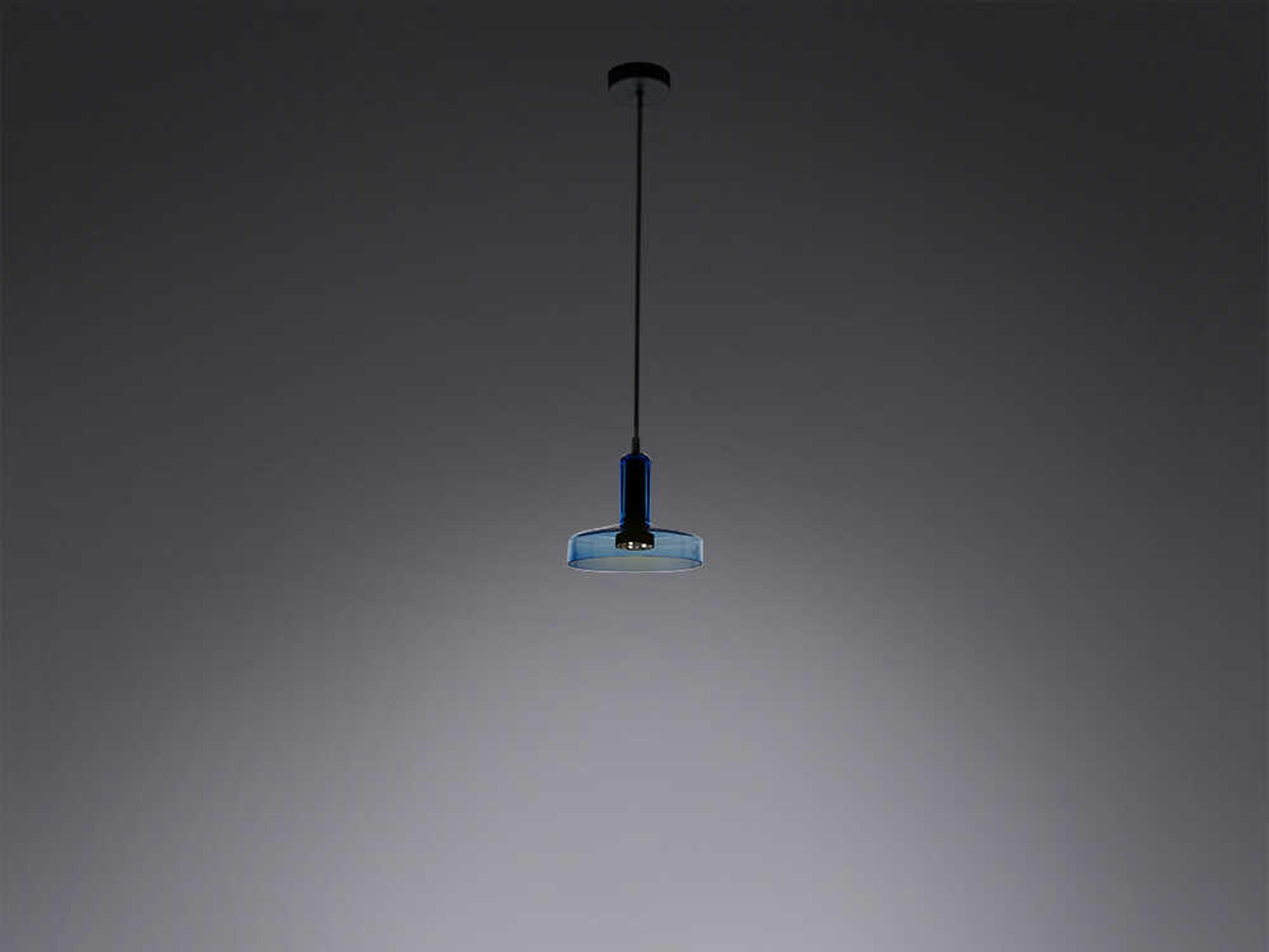 Artemide Stab Acqua Clear Blue Round Mini Pendant