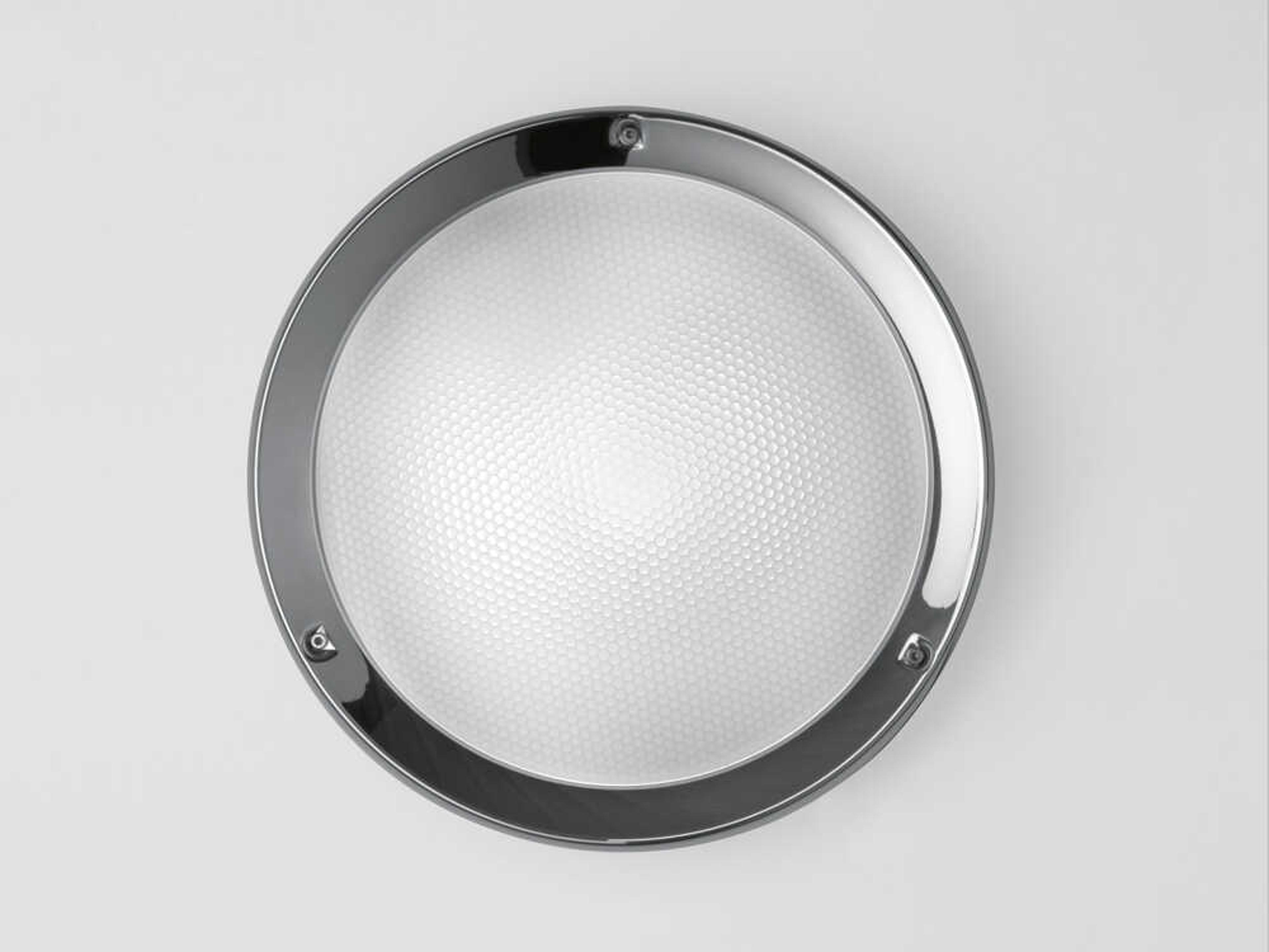Niki Outdoor Wall Ceiling Light in Polished Aluminum