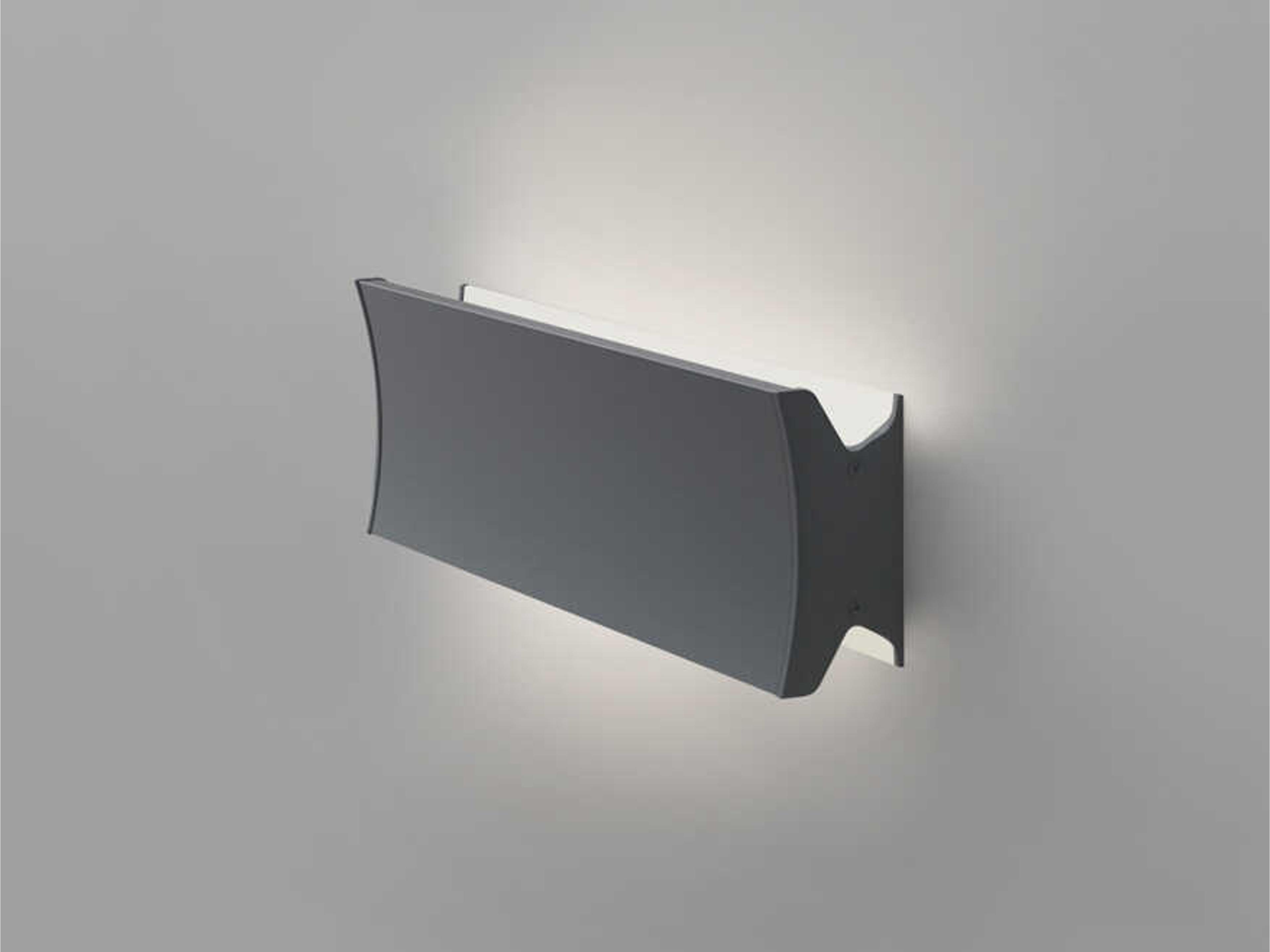 Lineacurve Dual Wall Ceiling Light in Anthracite Grey