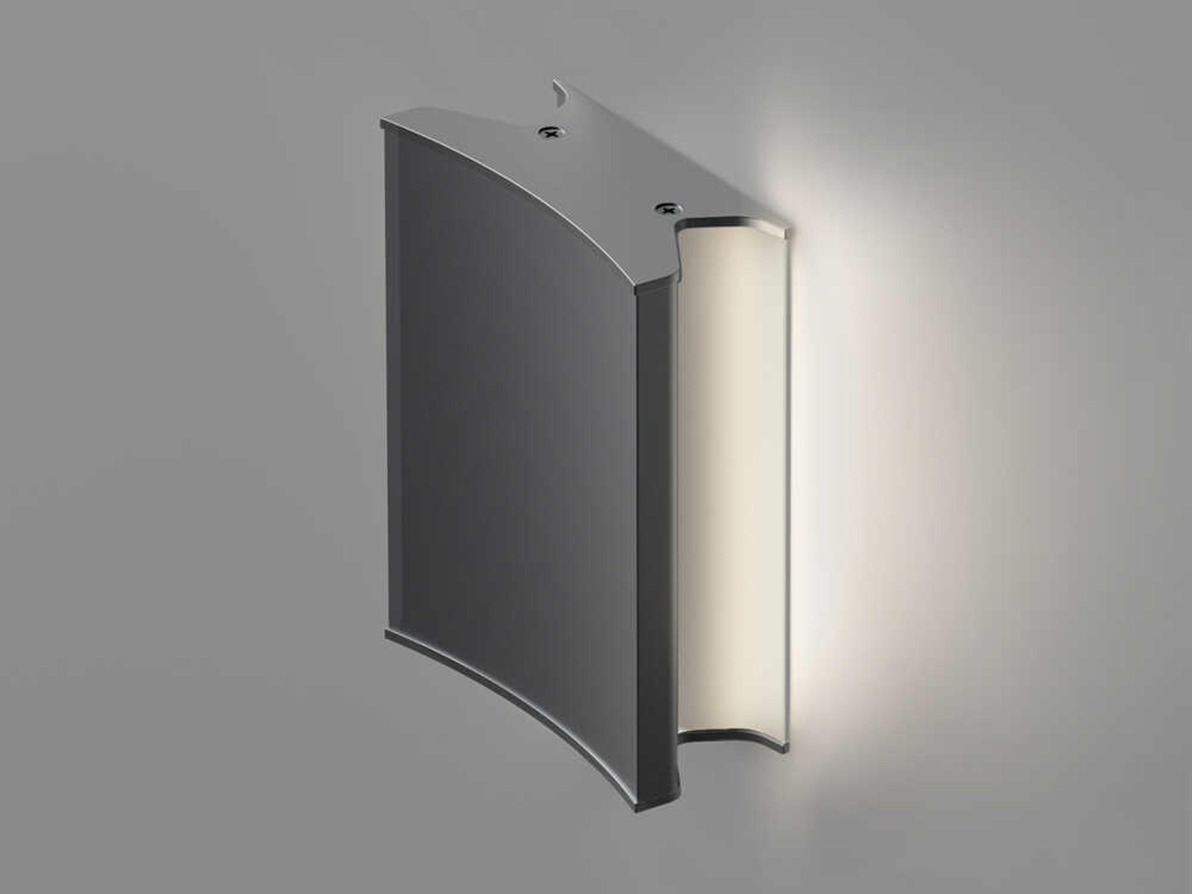 Artemide Lineacurve Mini Anthracite Grey Mono Wall Sconce