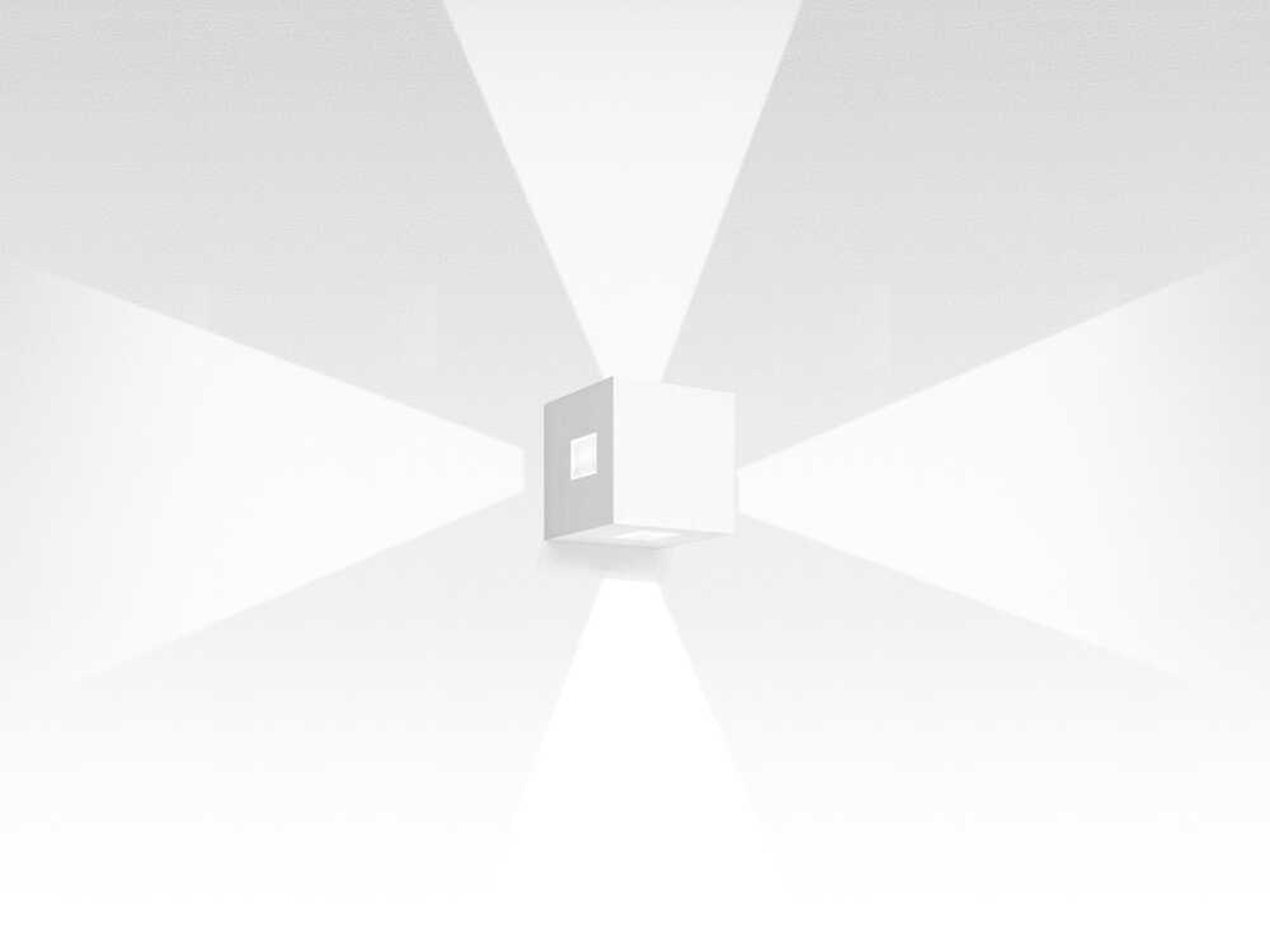 Effetto Square Outdoor Wall Light Modern White