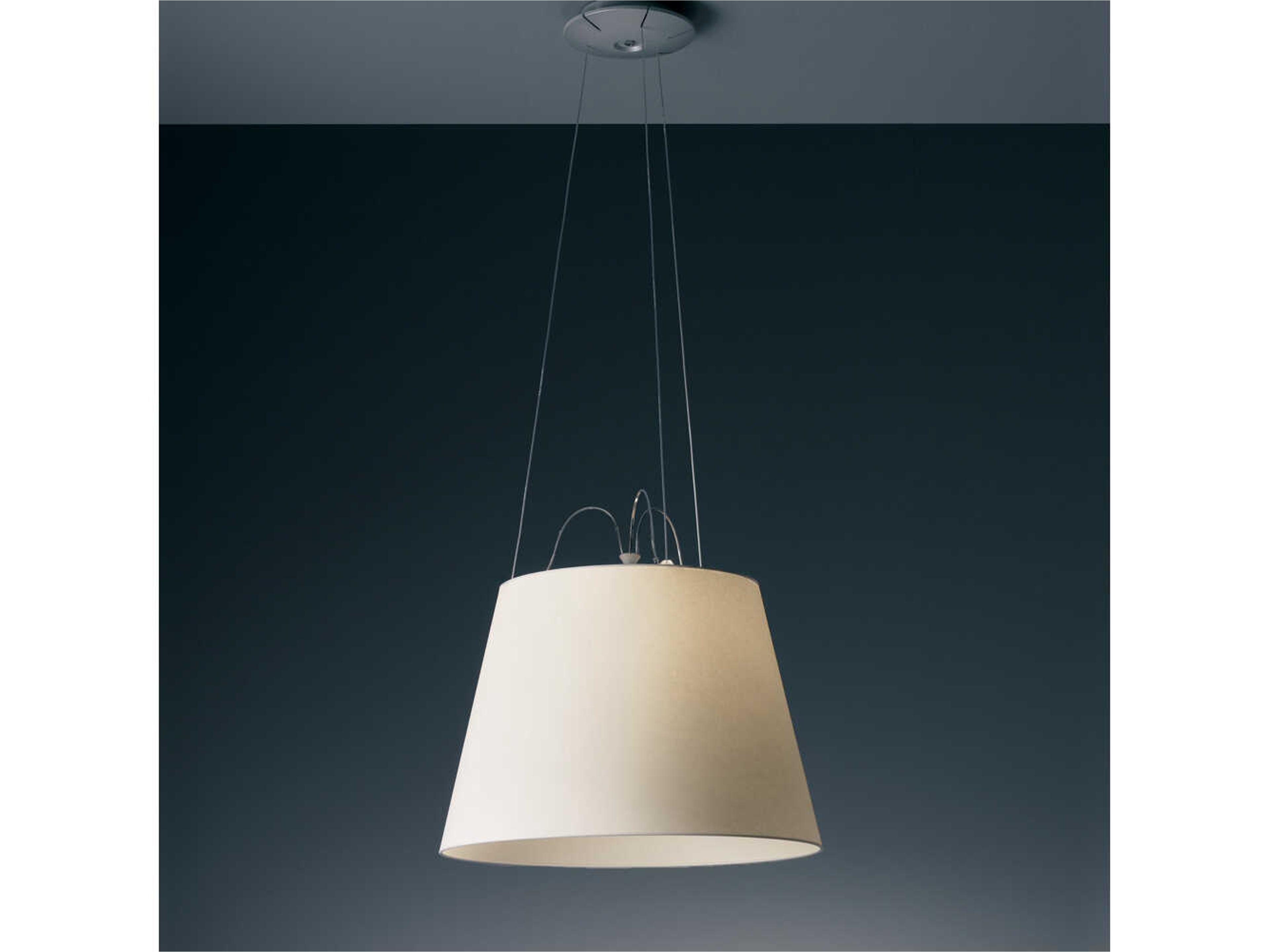 Tolomeo Mega Suspension Lamp Parchment Shade