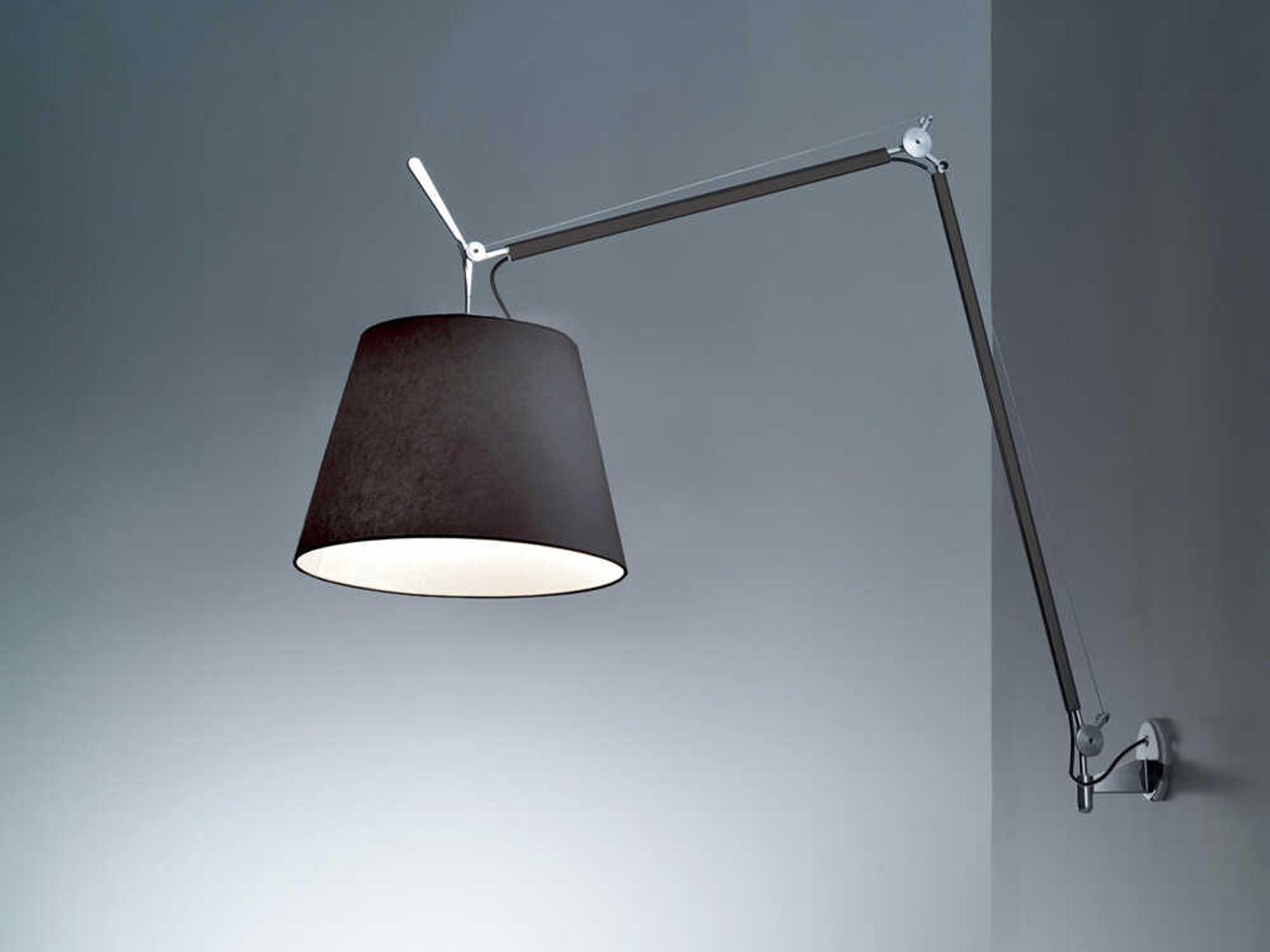 Artemide Tolomeo Mega Black Swing Wall Sconce