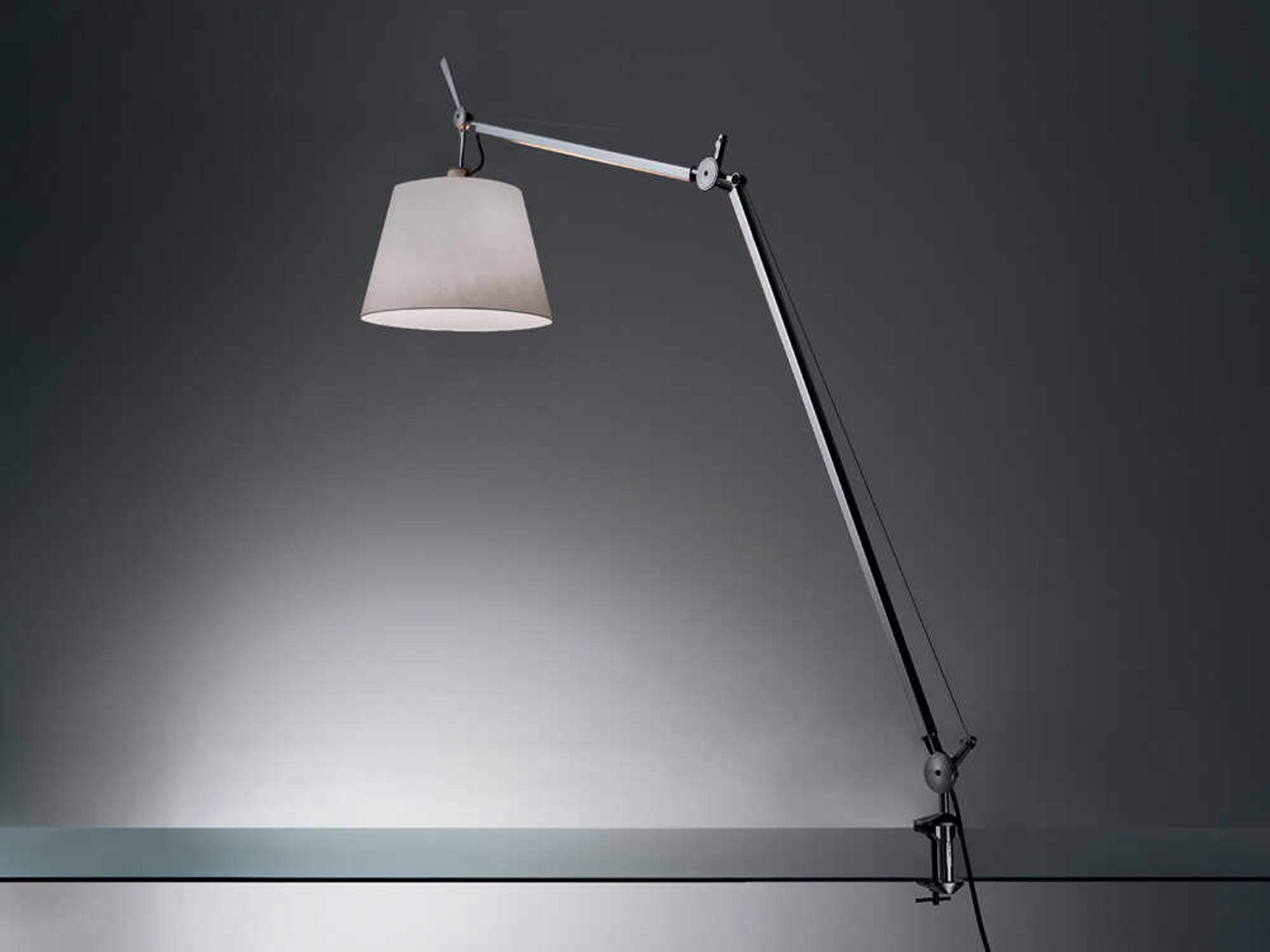 Tolomeo Table Lamp with Silver Fiber Shade