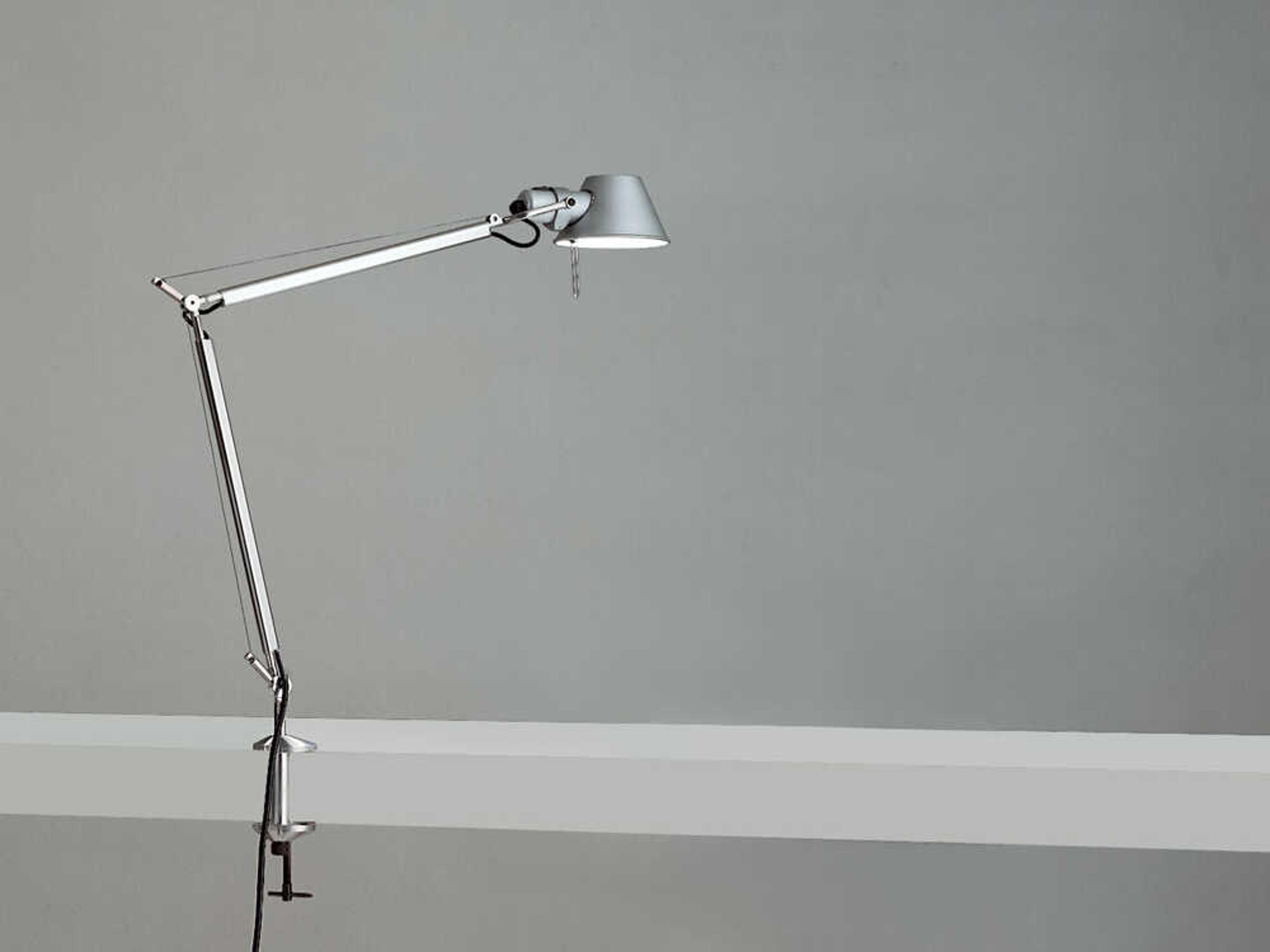 Artemide Tolomeo Mini Aluminum Silver Desk Lamp