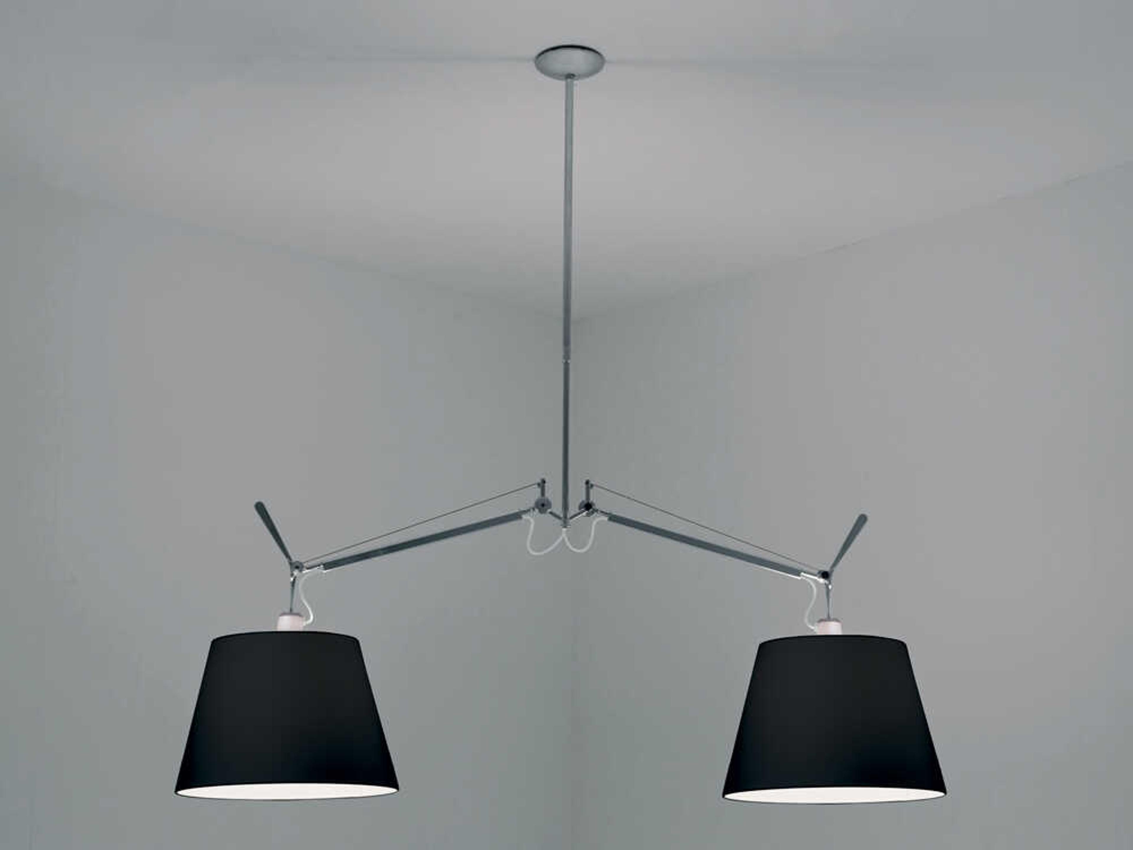 Artemide Tolomeo Double 2-Light Black Island Pendant