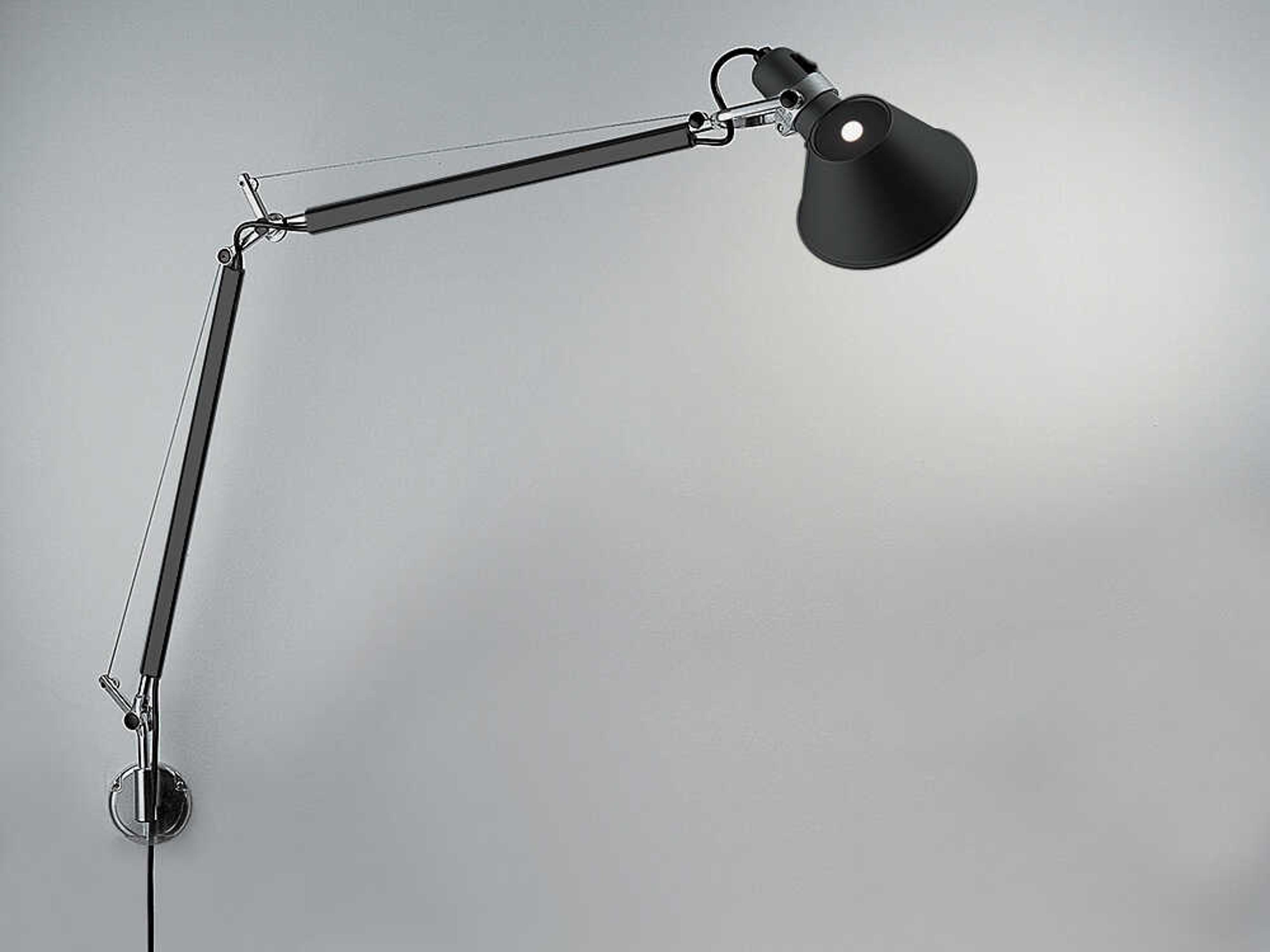 Tolomeo Classic Wall Light Black Adjustable Sconce