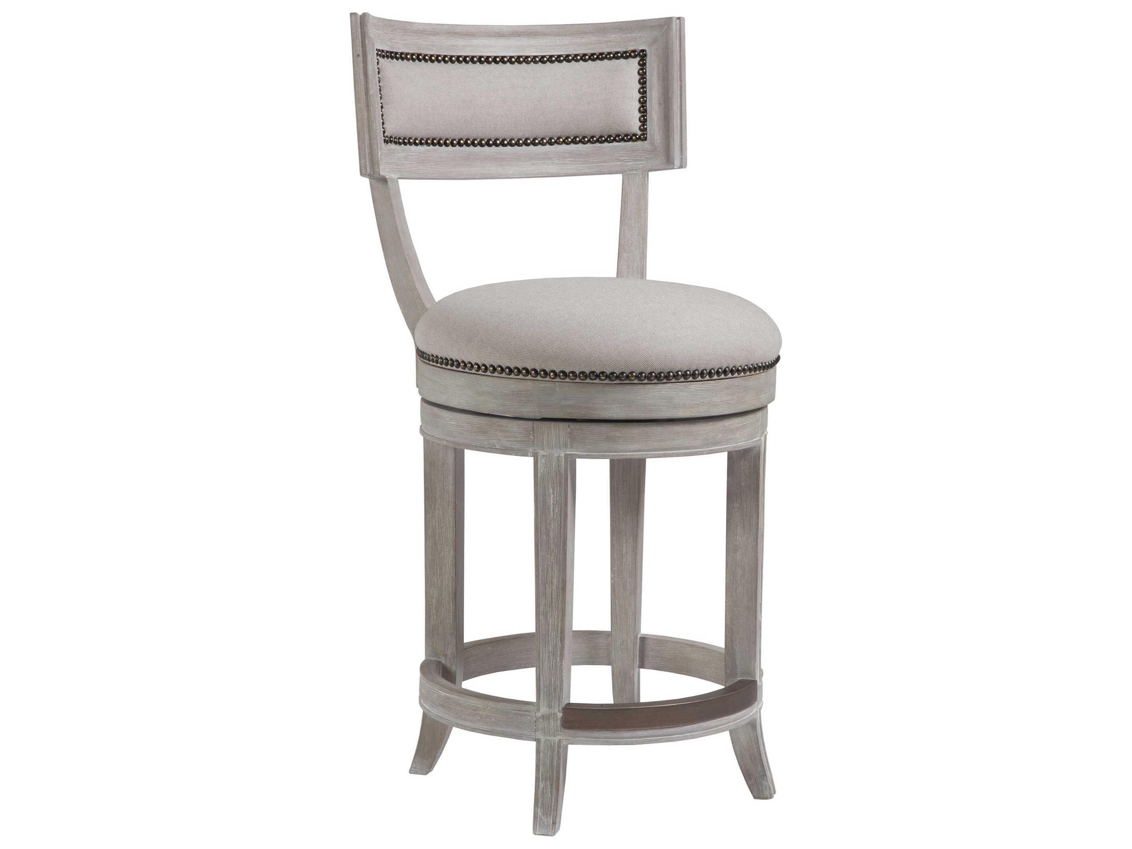 Aperitif Bianco Upholstered Swivel Counter Stool
