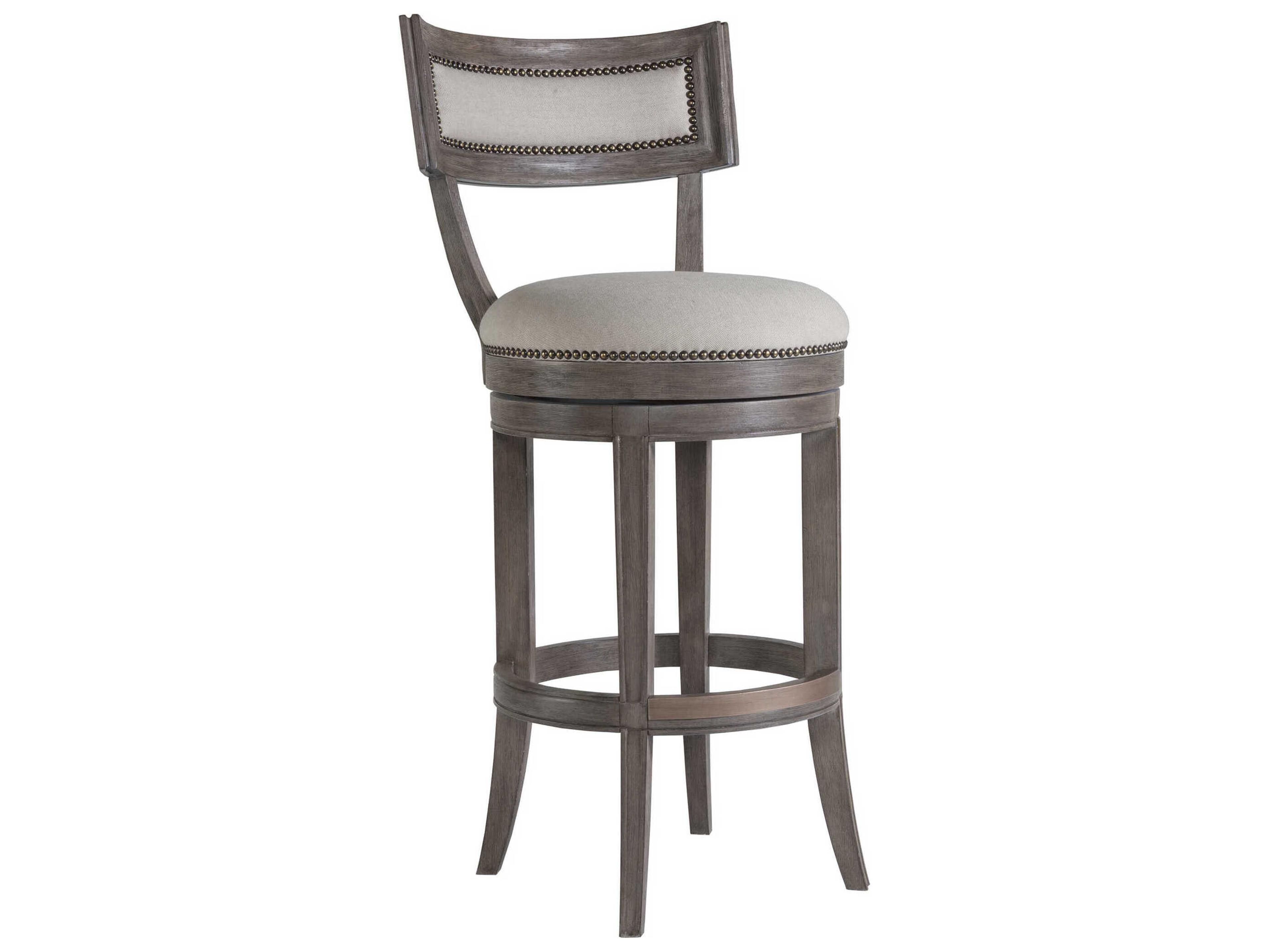 Aperitif Grigio Upholstered Swivel Bar Stool