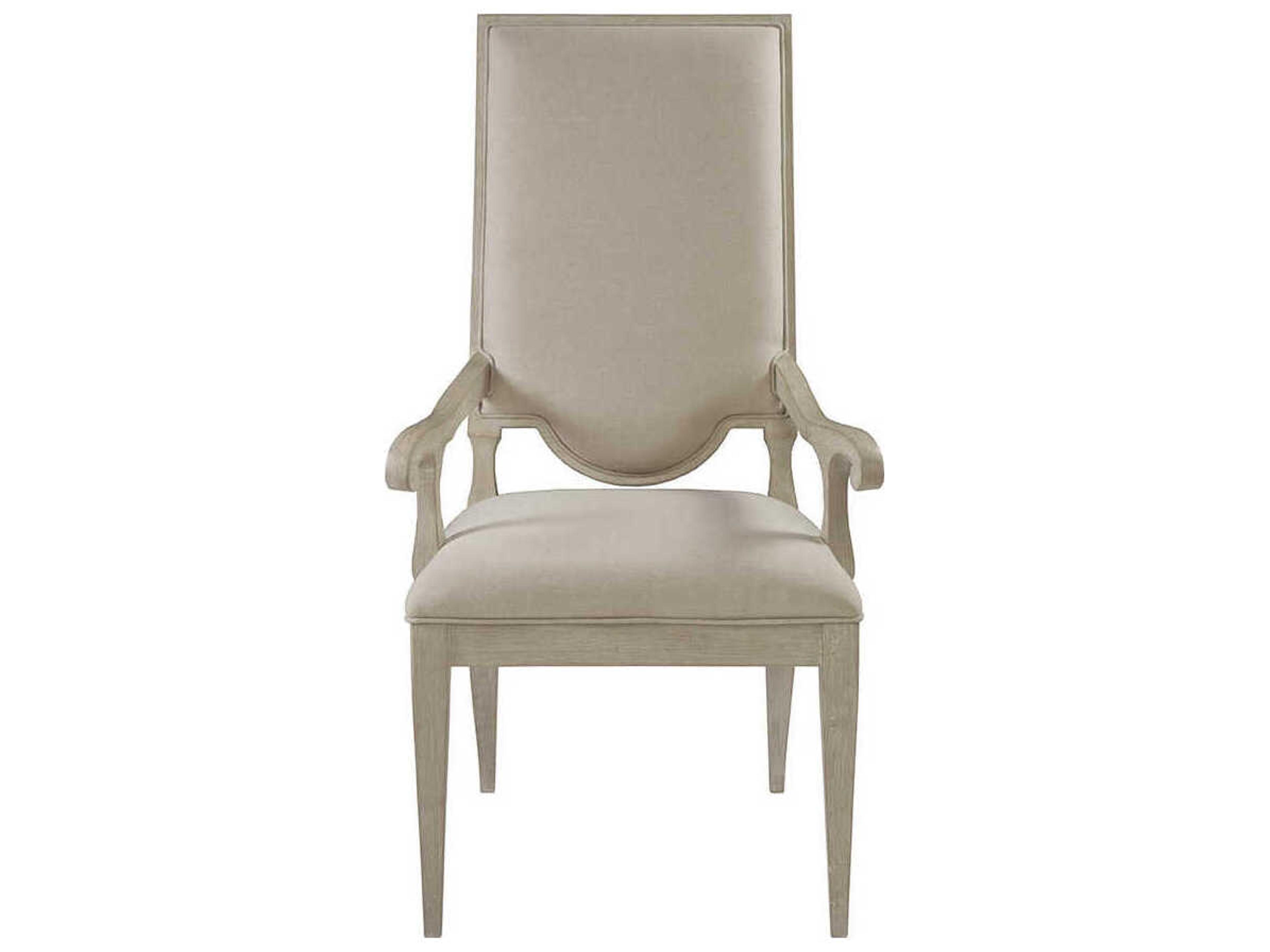 Artistica Beauvoir Bianco Upholstered Arm Dining Chair