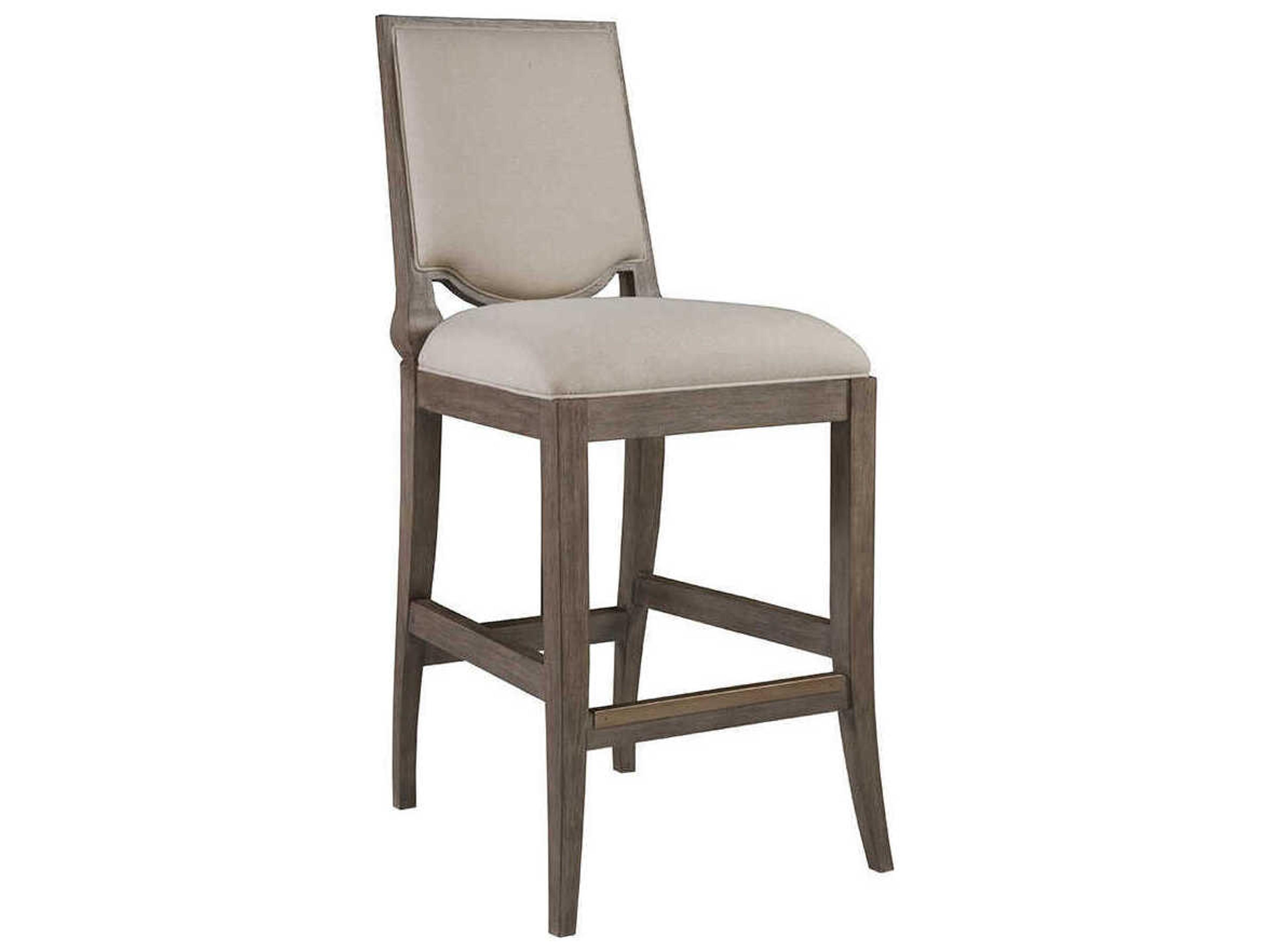 Beauvoir Grigio Upholstered Bar Stool