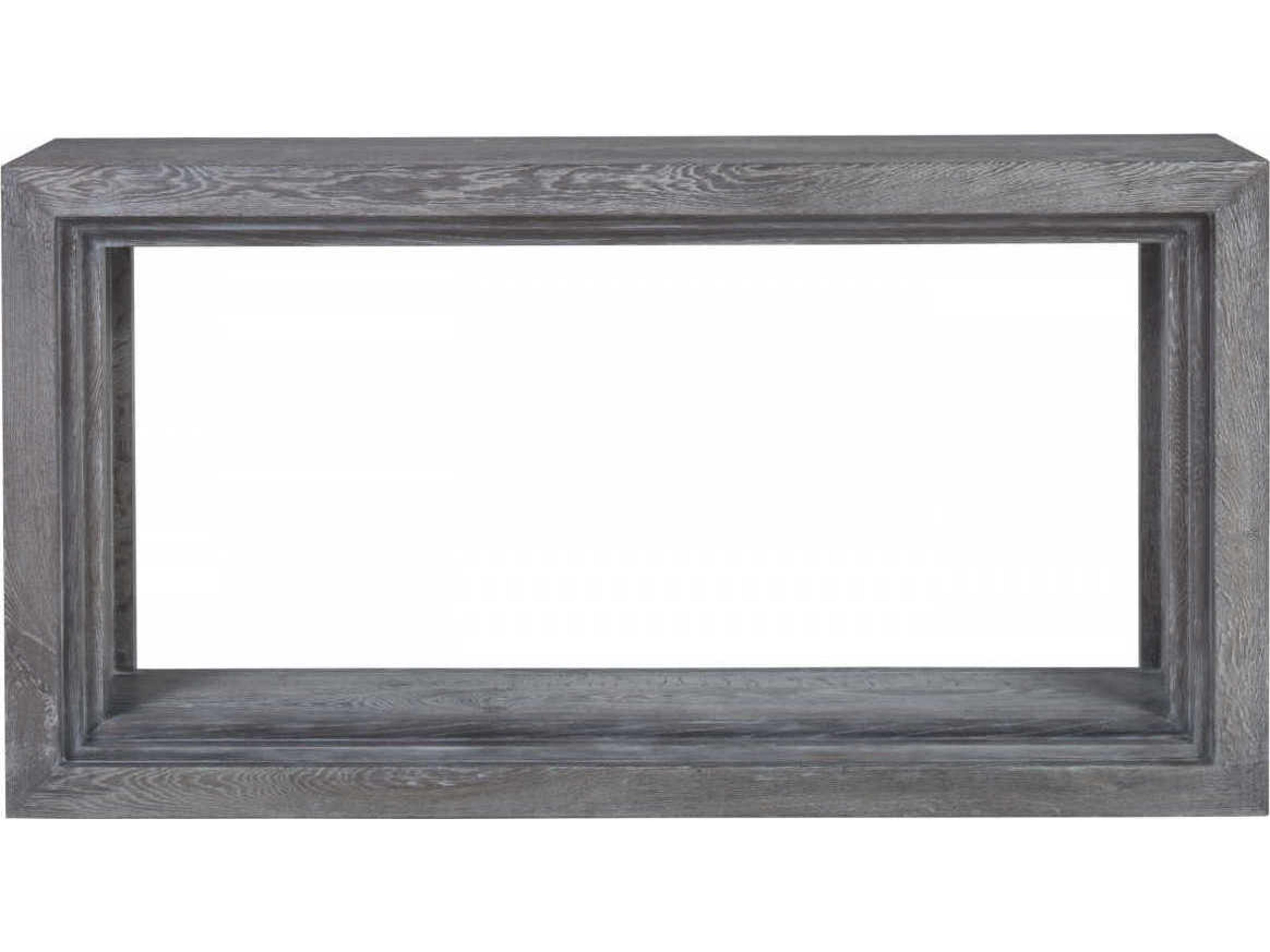 Artistica Signature Designs Accolade Rectangular Wood Waxed Carbon Console Table