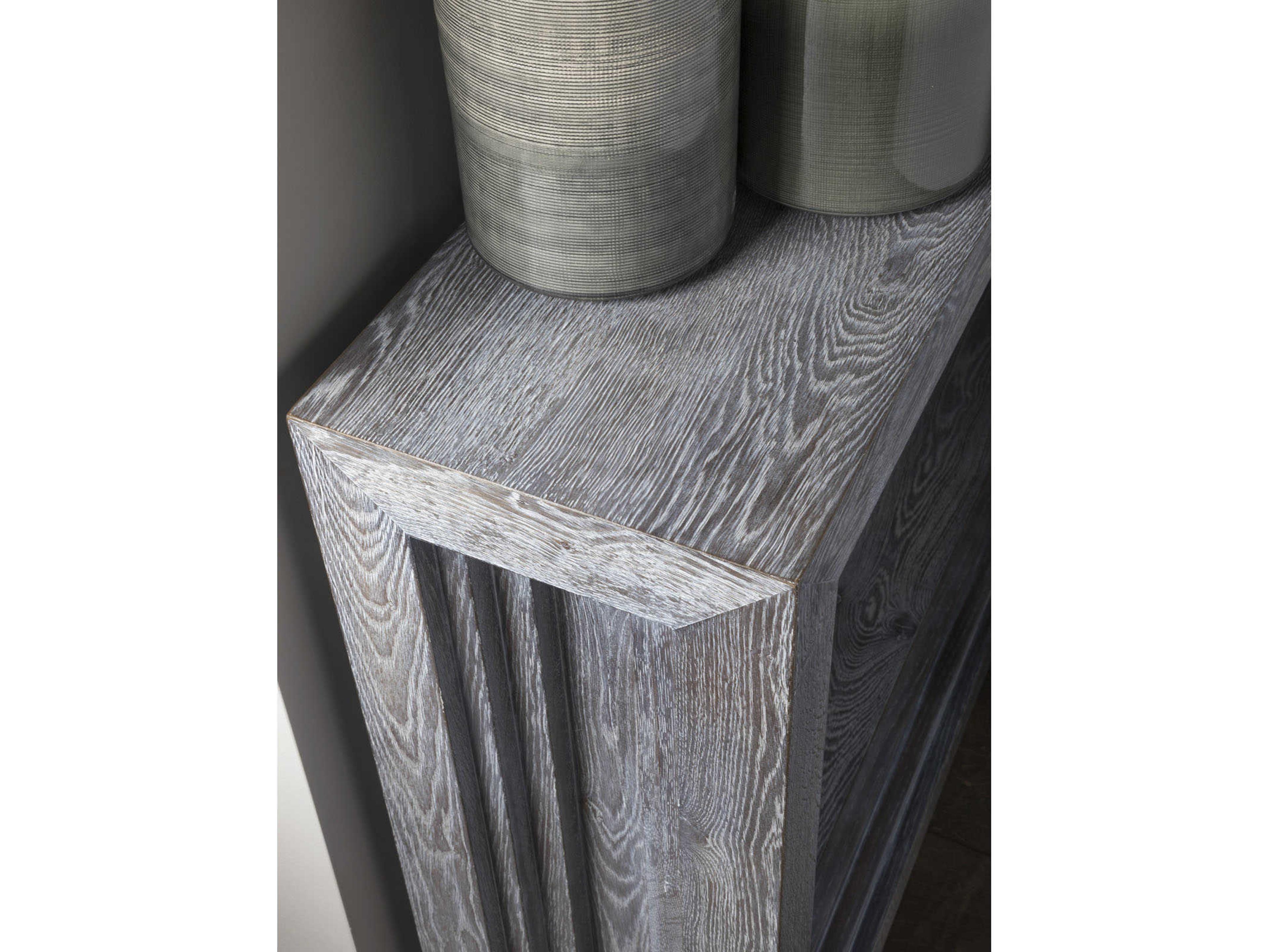 Artistica Signature Designs Accolade Rectangular Wood Waxed Carbon Console Table