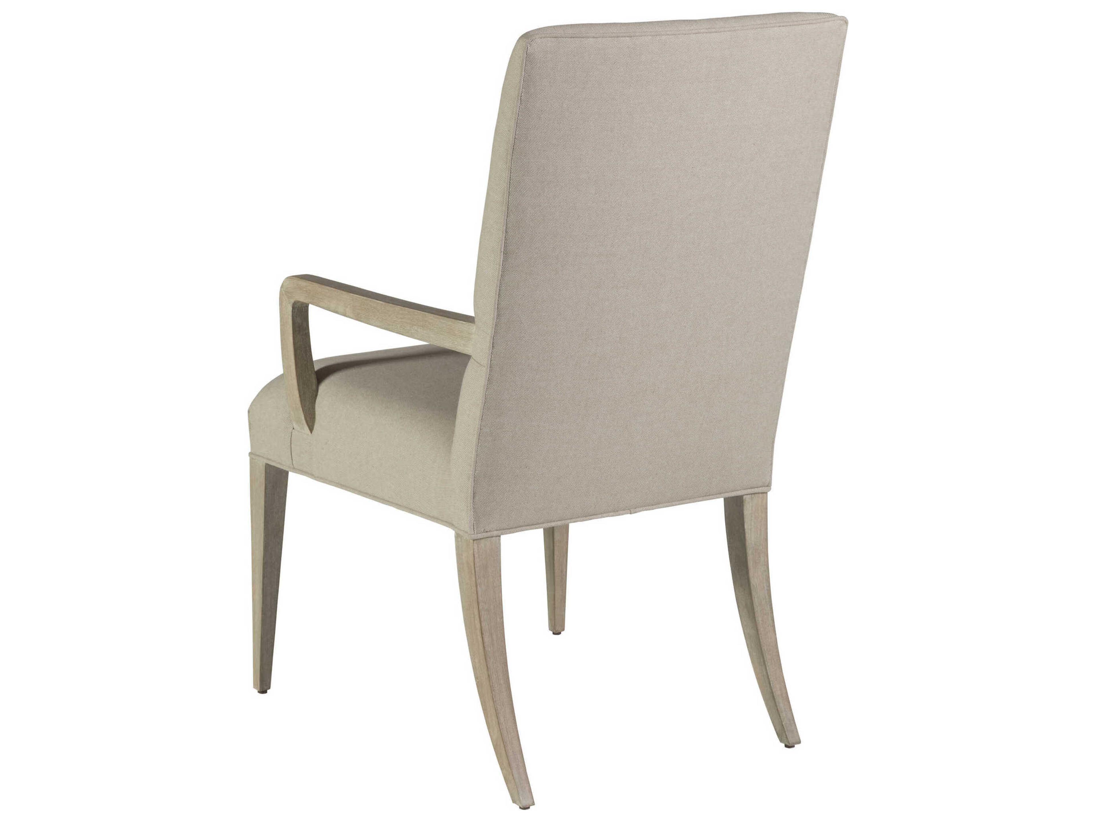 Artistica Madox Bianco Upholstered Arm Dining Chair