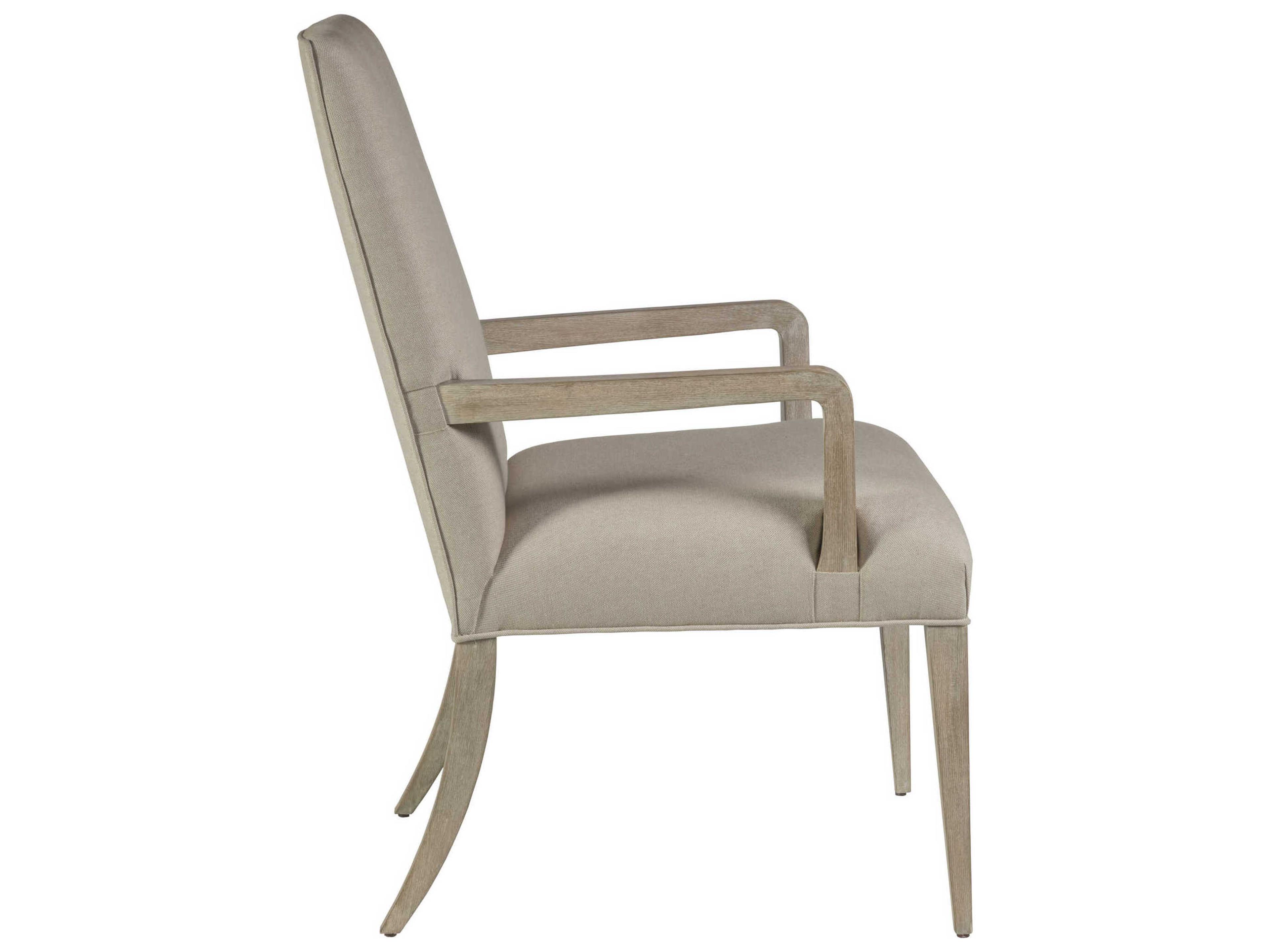 Artistica Madox Bianco Upholstered Arm Dining Chair