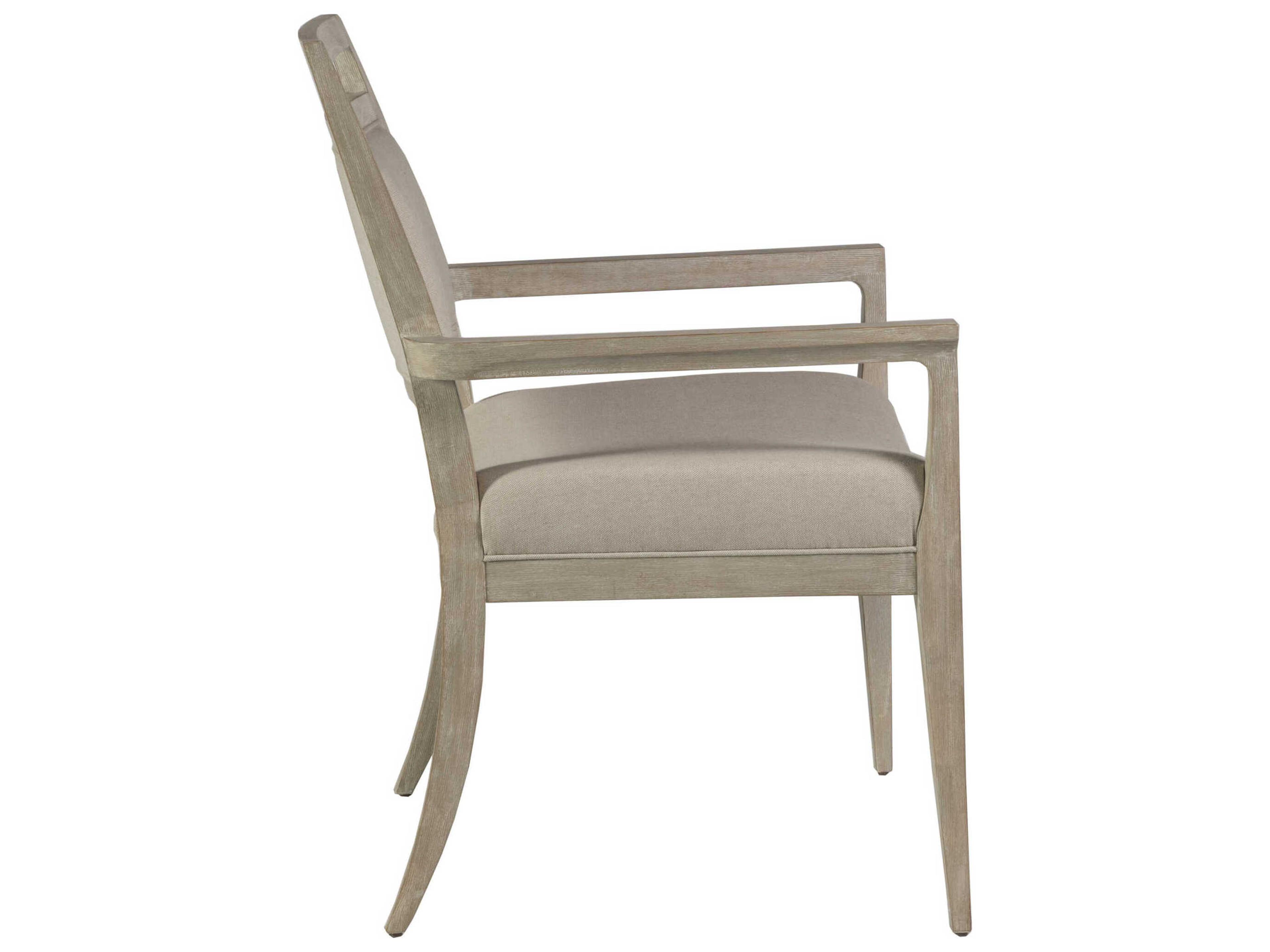 Artistica Nico Bianco Upholstered Arm Dining Chair
