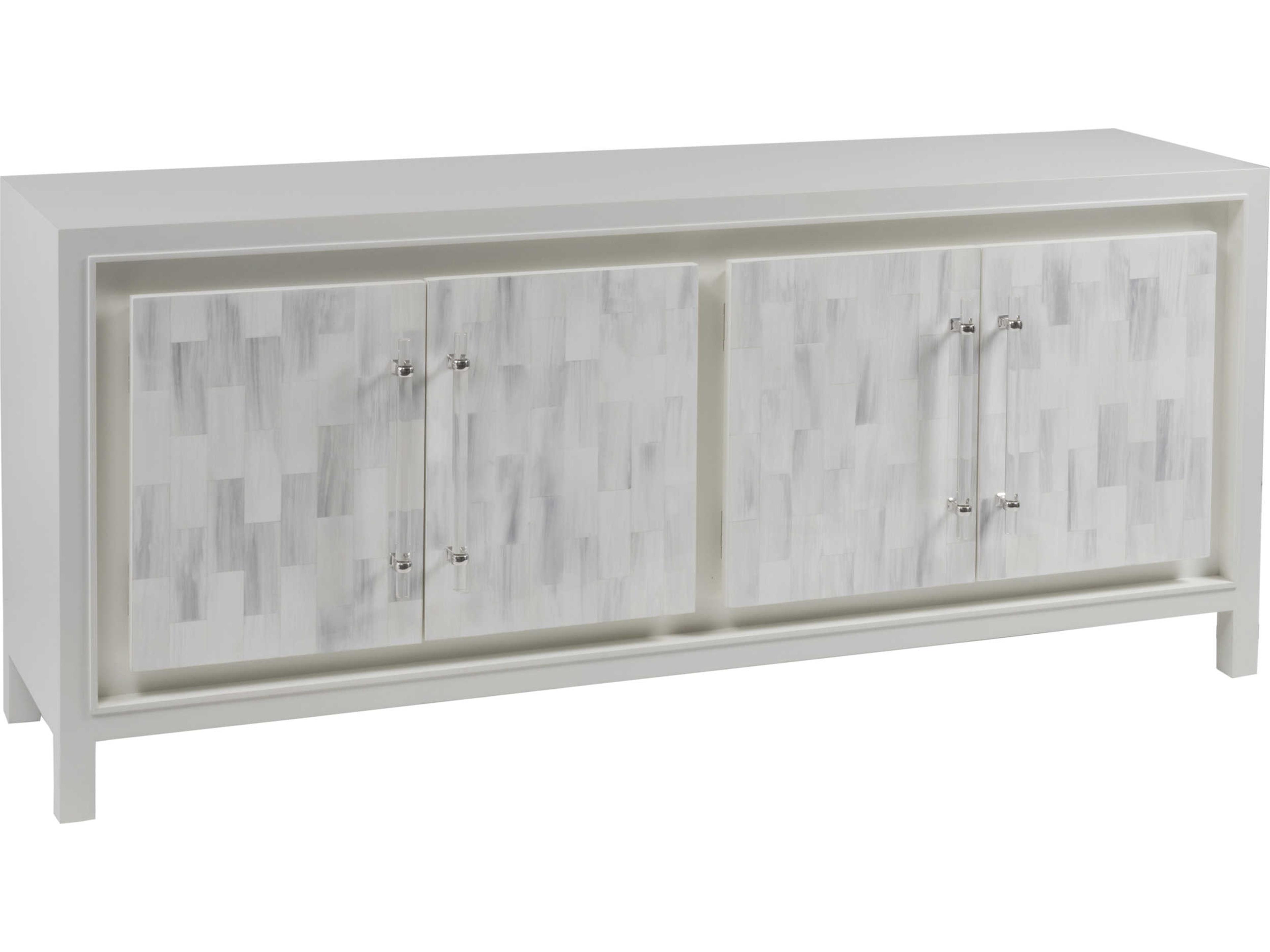 Signature Designs Elation 68" Light Gray White Bone Media Console