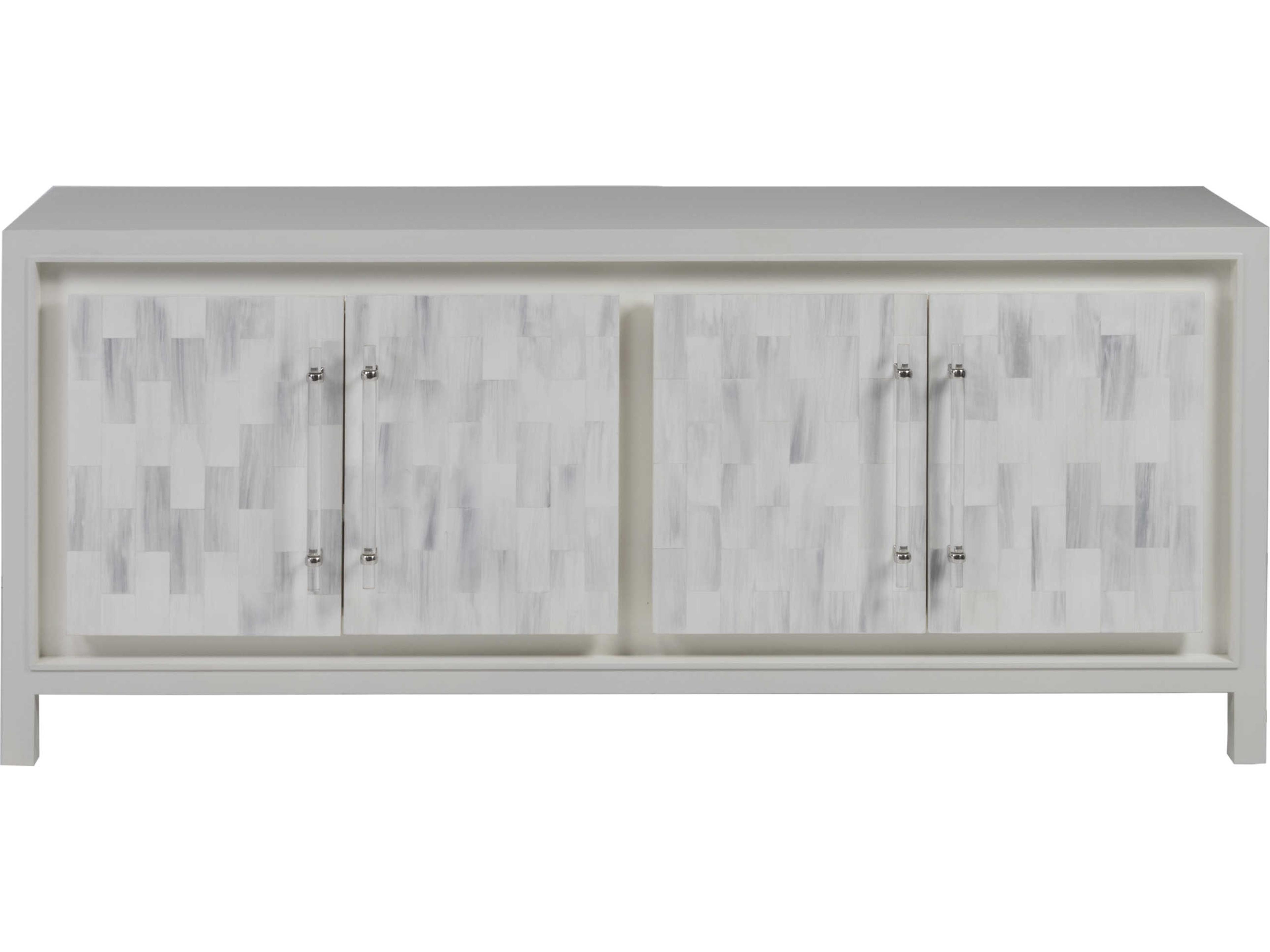 Artistica Signature Designs Elation 68" Light Gray White Bone Media Console