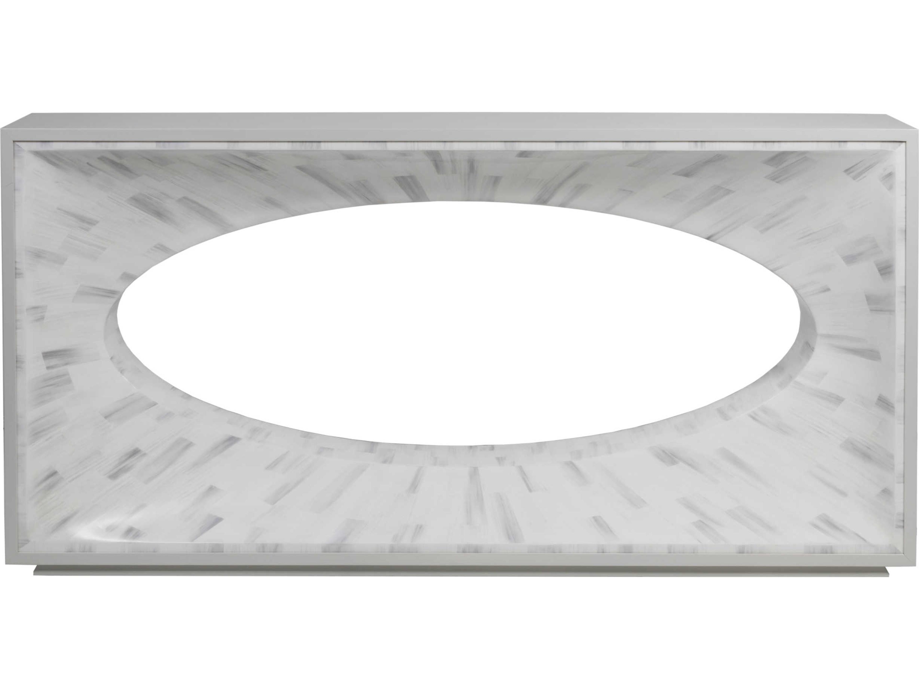 Artistica Signature Designs Elation Rectangular Wood Light Gray White Bone Console Table