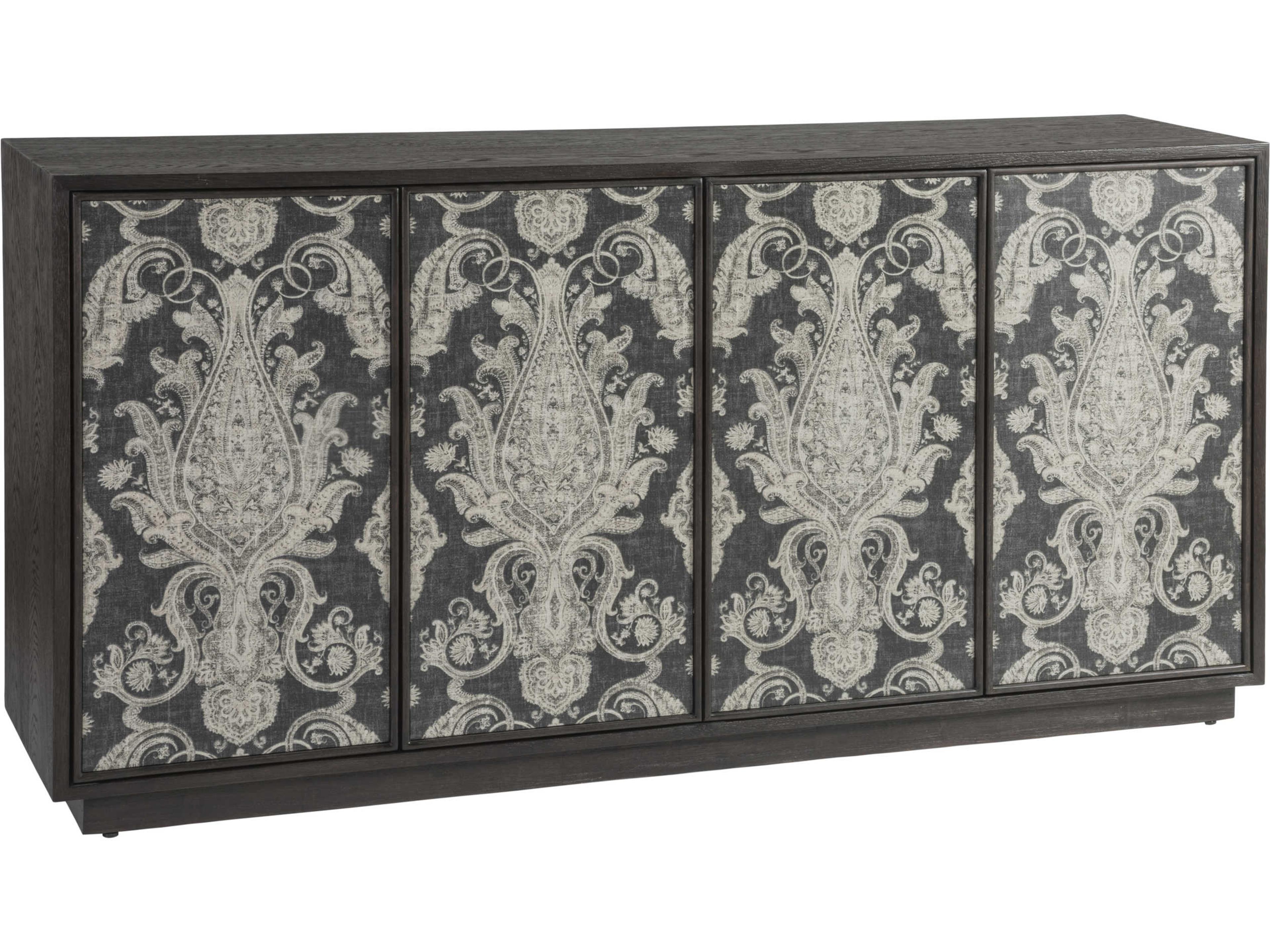 Signature Designs Venerato 66" Hardwood Mocha Brown With Satin Sheen Media Console