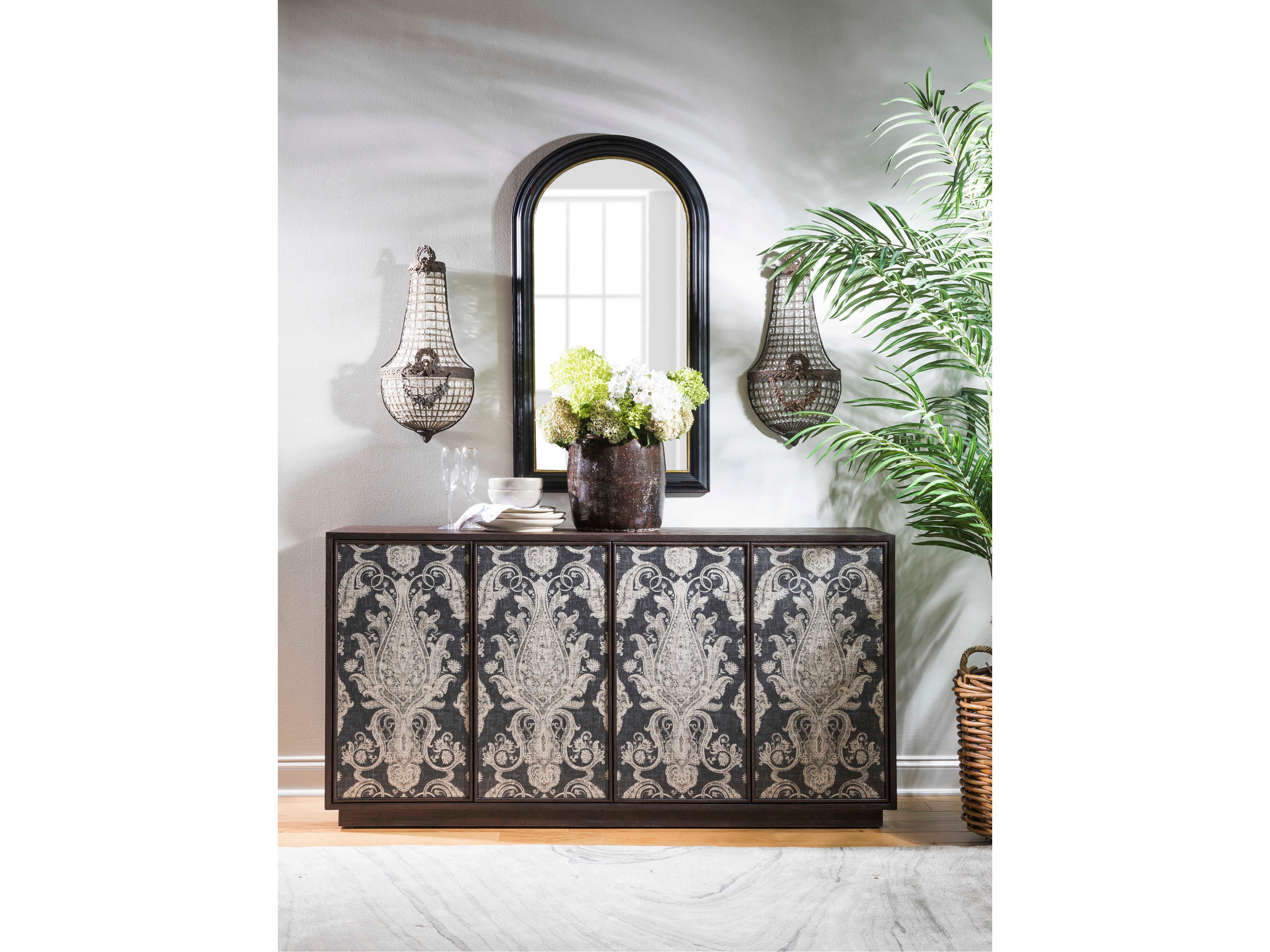 Artistica Signature Designs Venerato 66" Hardwood Mocha Brown With Satin Sheen Media Console