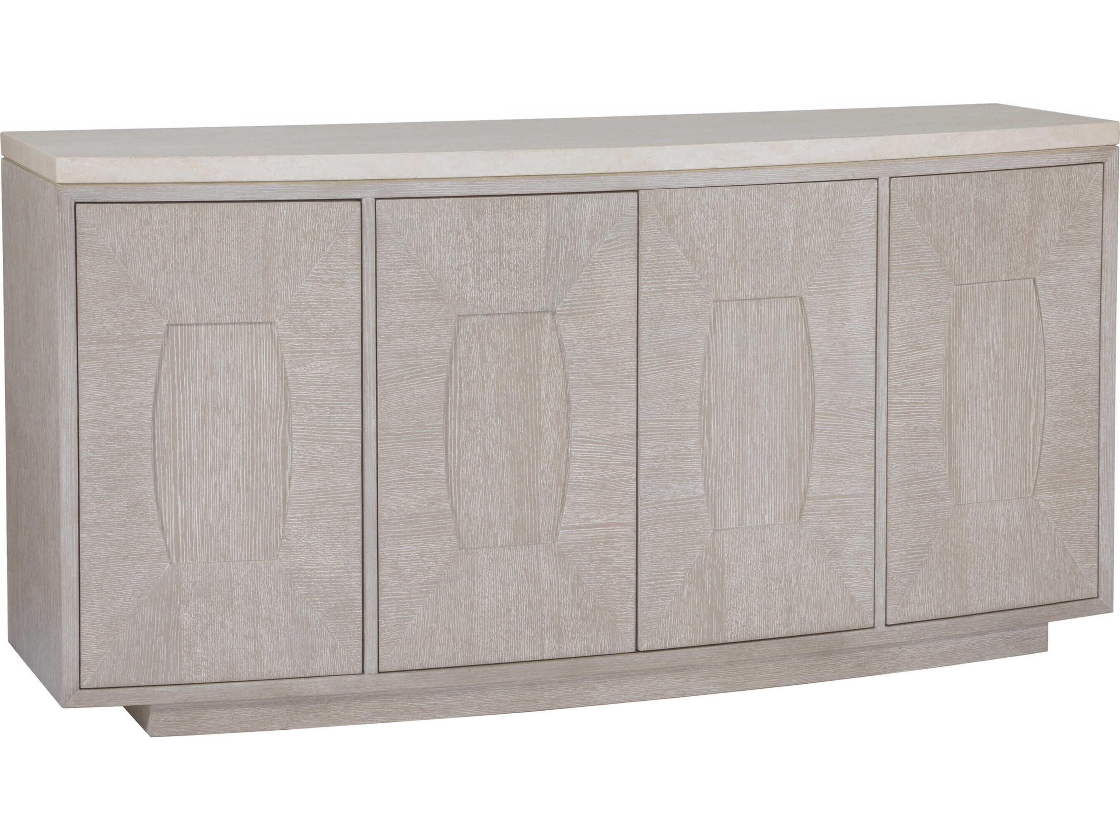 Mar Monte 69" Oak Wood Champagne Taupe Sideboard