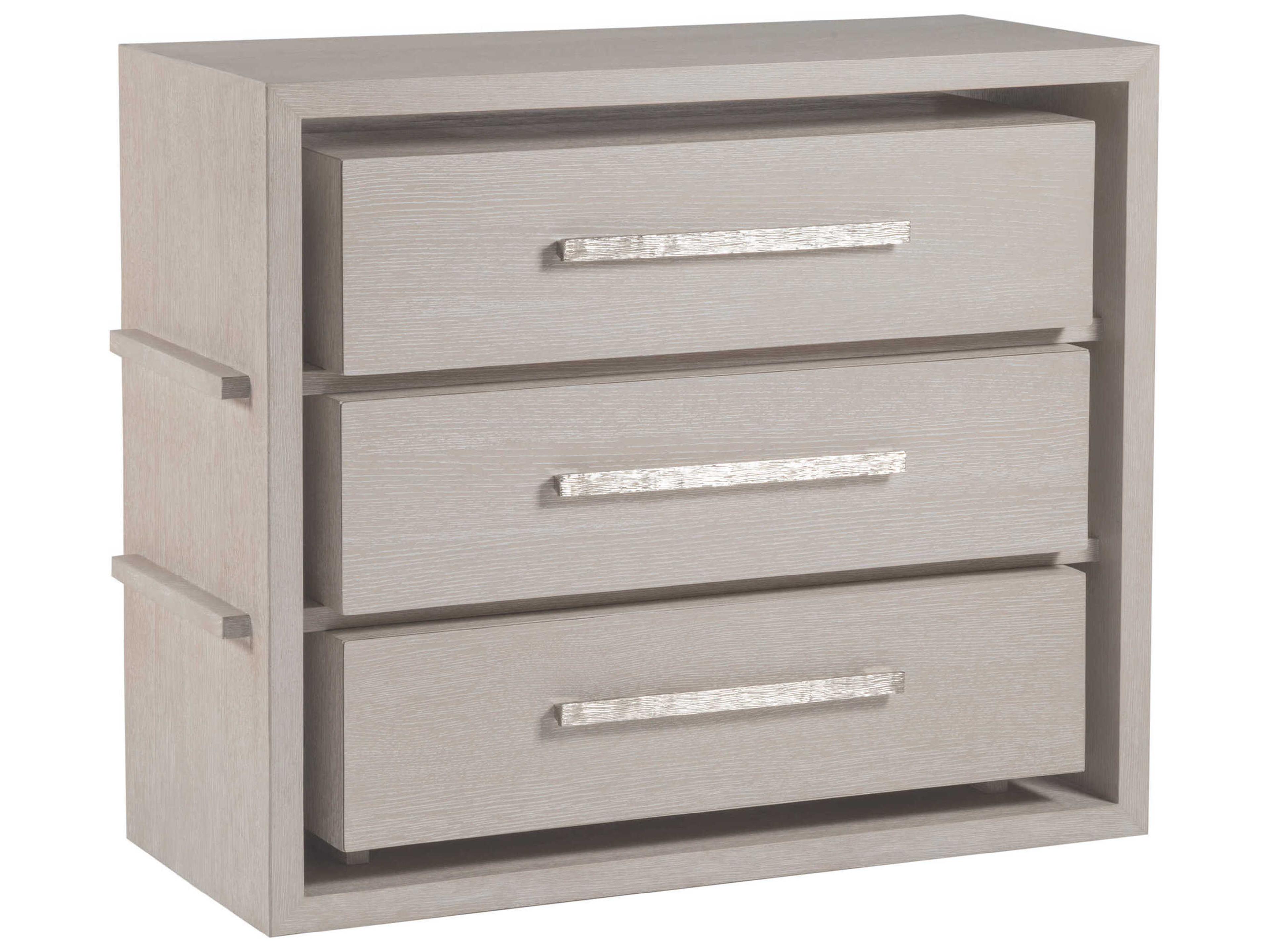Mar Monte 3-Drawers Beige Oak Wood Accent Chest