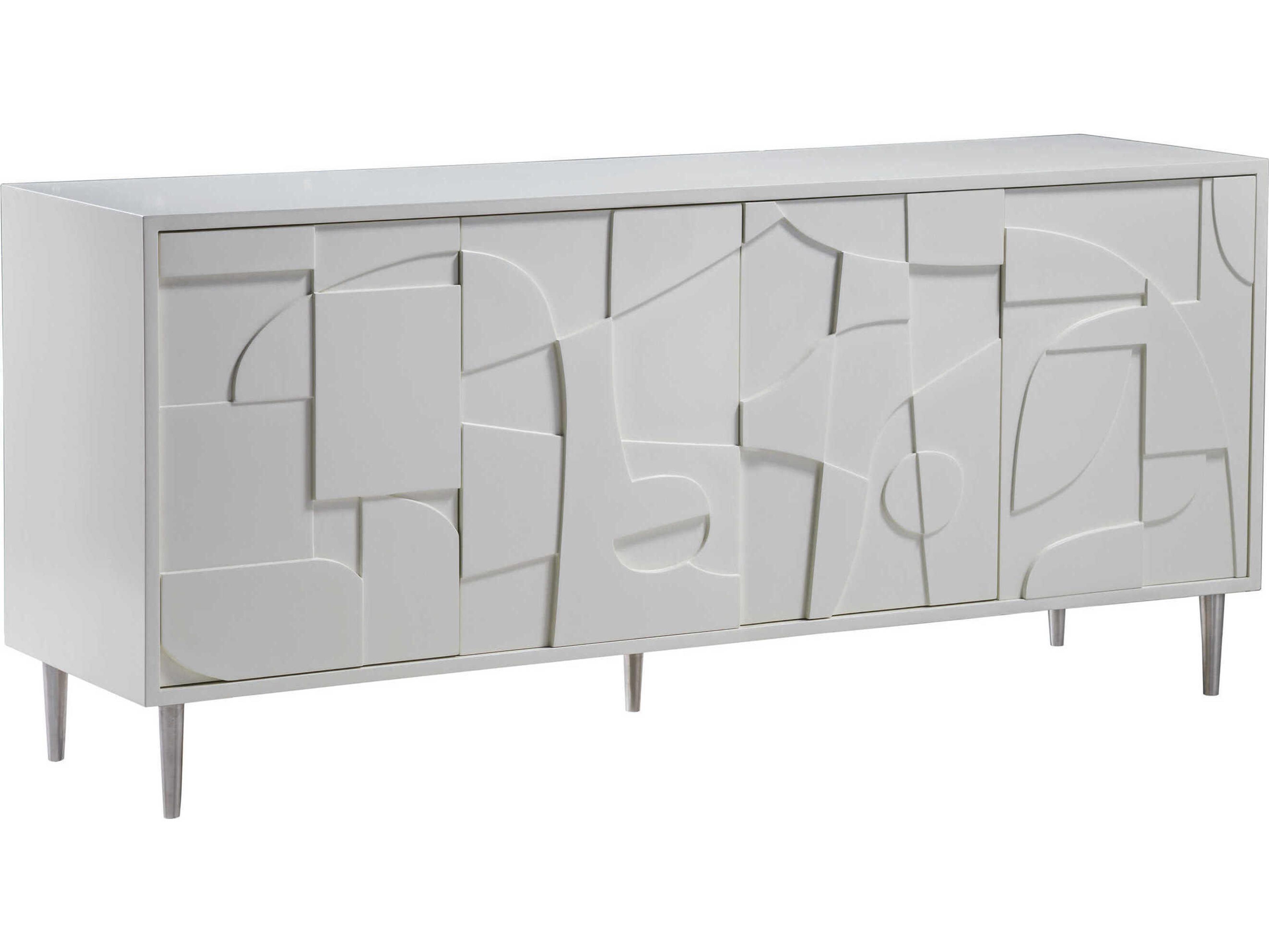 Signature Designs Bardo 68" Matte Soft White Media Console