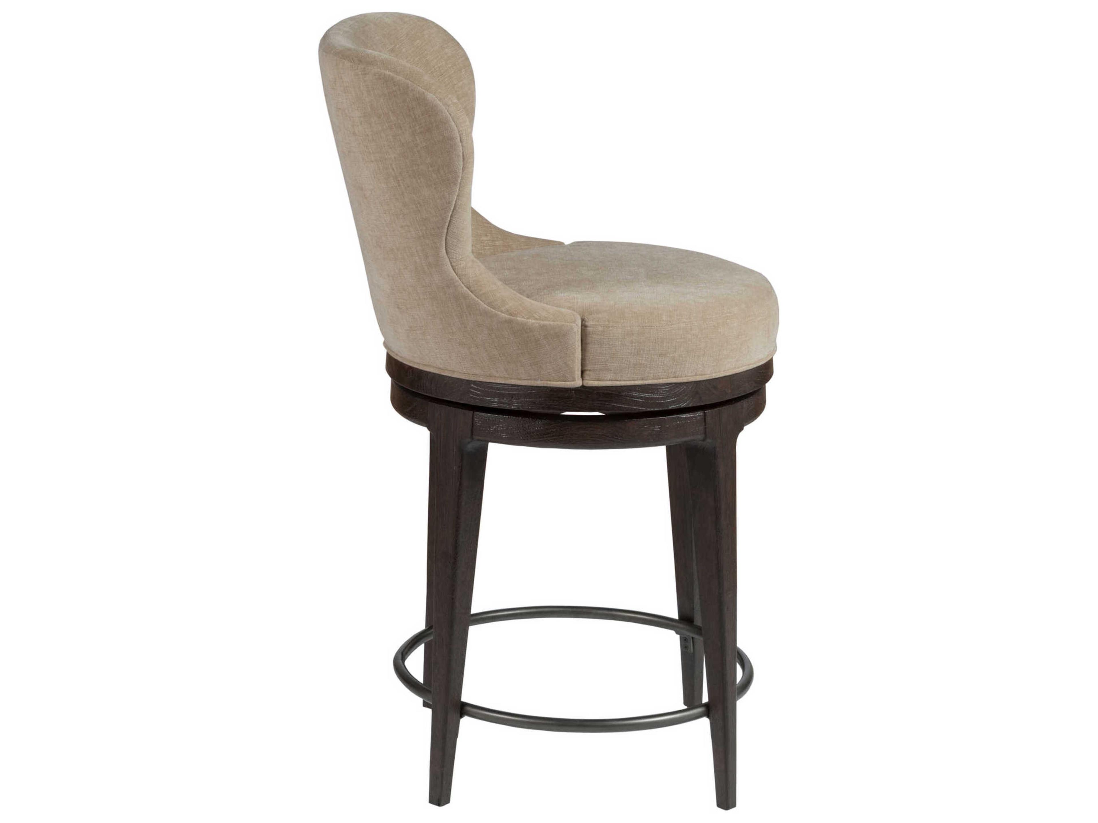 Artistica Willa Mocha Upholstered Swivel Counter Stool