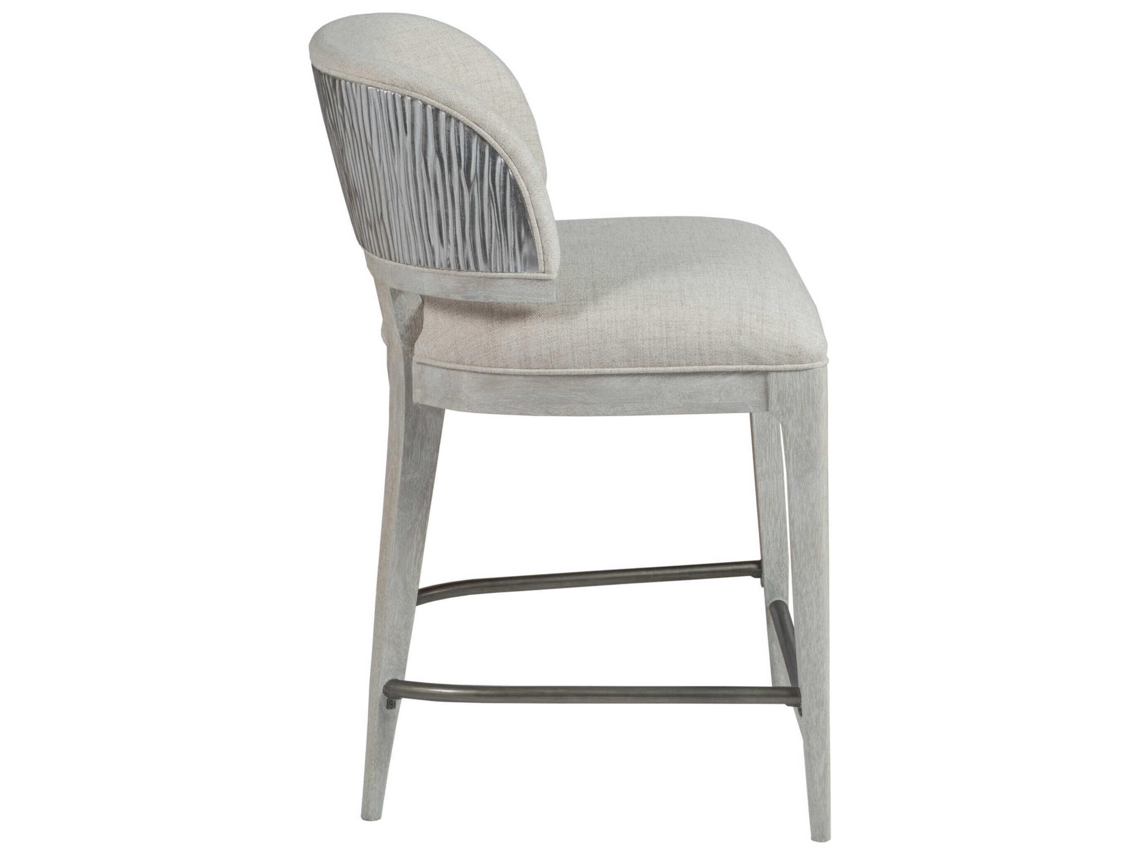 Artistica Signature Designs Olivia Silver Leaf Upholstered Counter Stool