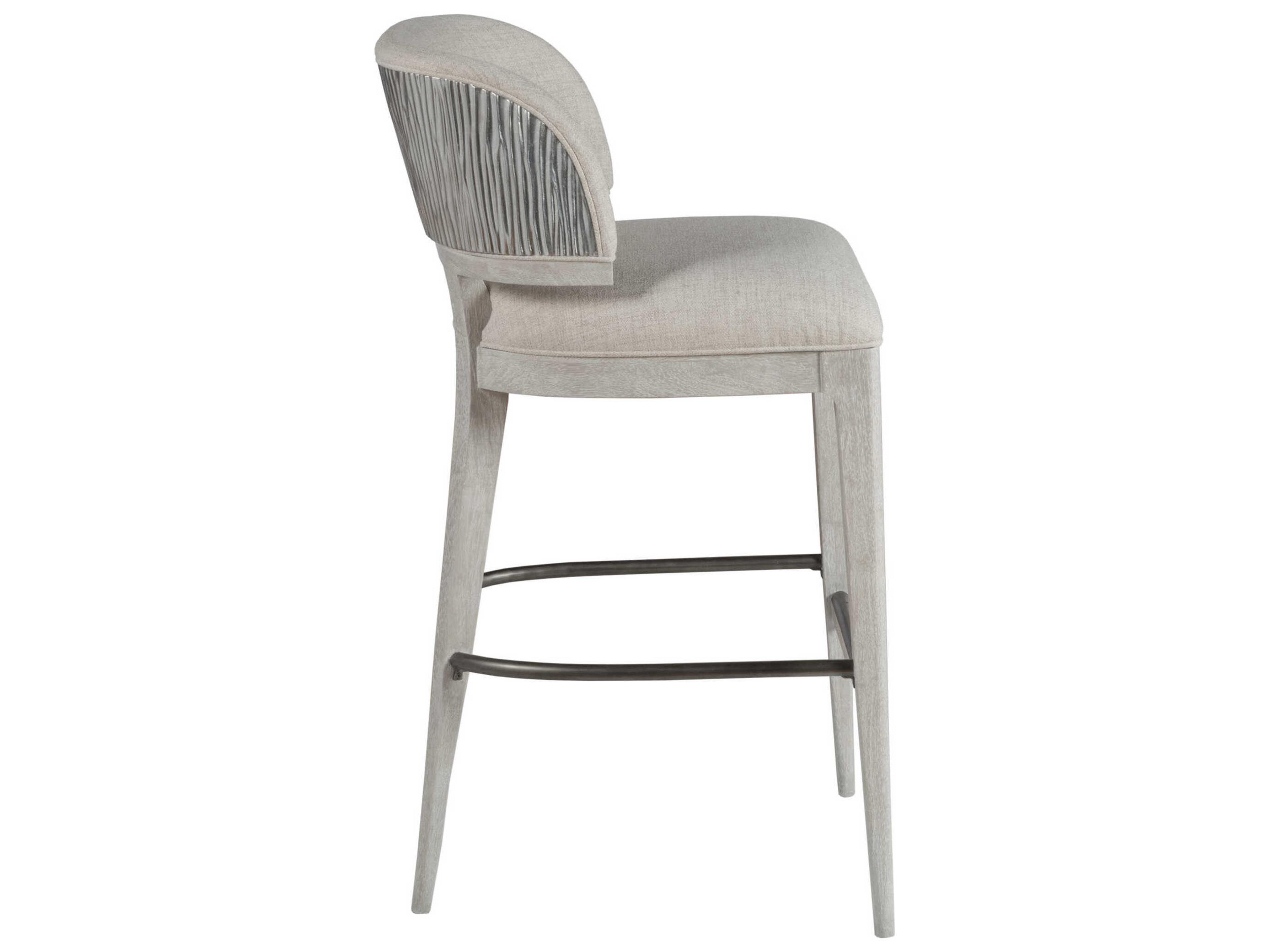 Artistica Signature Designs Olivia Silver Leaf Upholstered Bar Stool